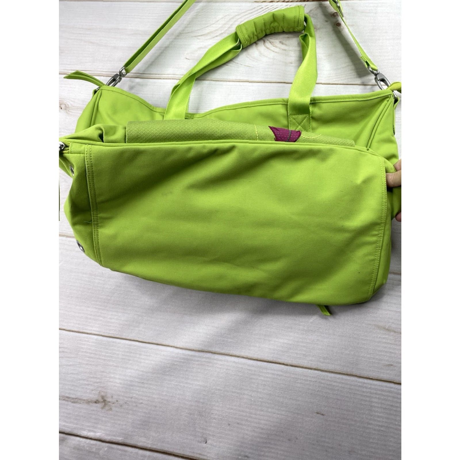 Haikure HAIKU Travel Bag Dual Straps Carry On Shoulder Tote Colorful Floral Canvas Green Extra Large Women Duffle Travel Carry On Vacay Size ONE SIZE - 7 Thumbnail
