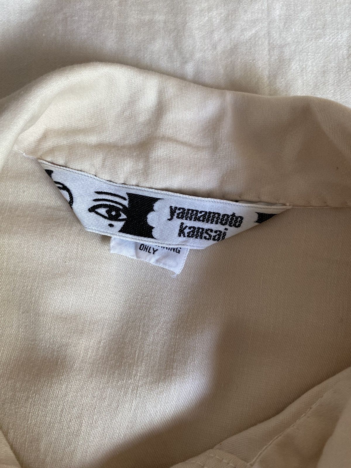 Kansai Yamamoto Yamamoto kansai Soft Beige Button-Up Shirt Size M / US 6-8 / IT 42-44 - 7 Thumbnail
