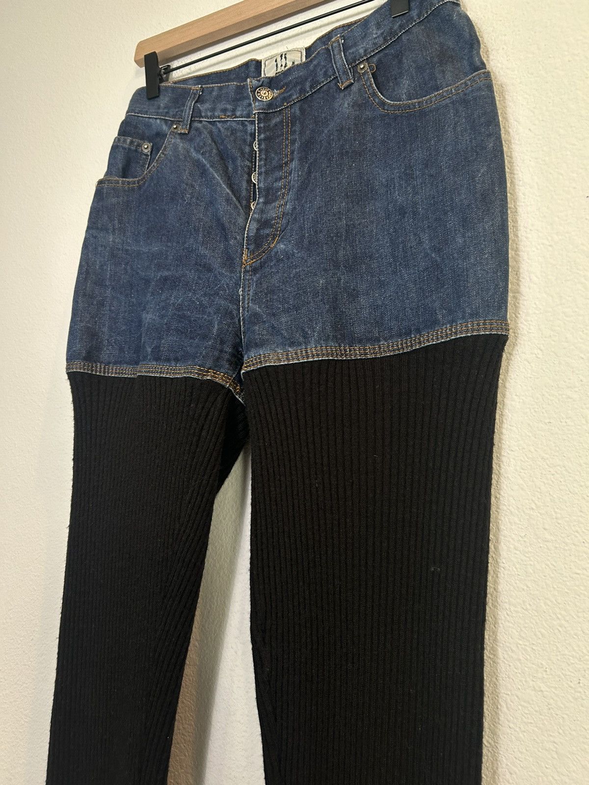 Jean Paul Gaultier Hybrid knit Skinny Jeans Size 30" / US 8 / IT 44 - 2 Thumbnail