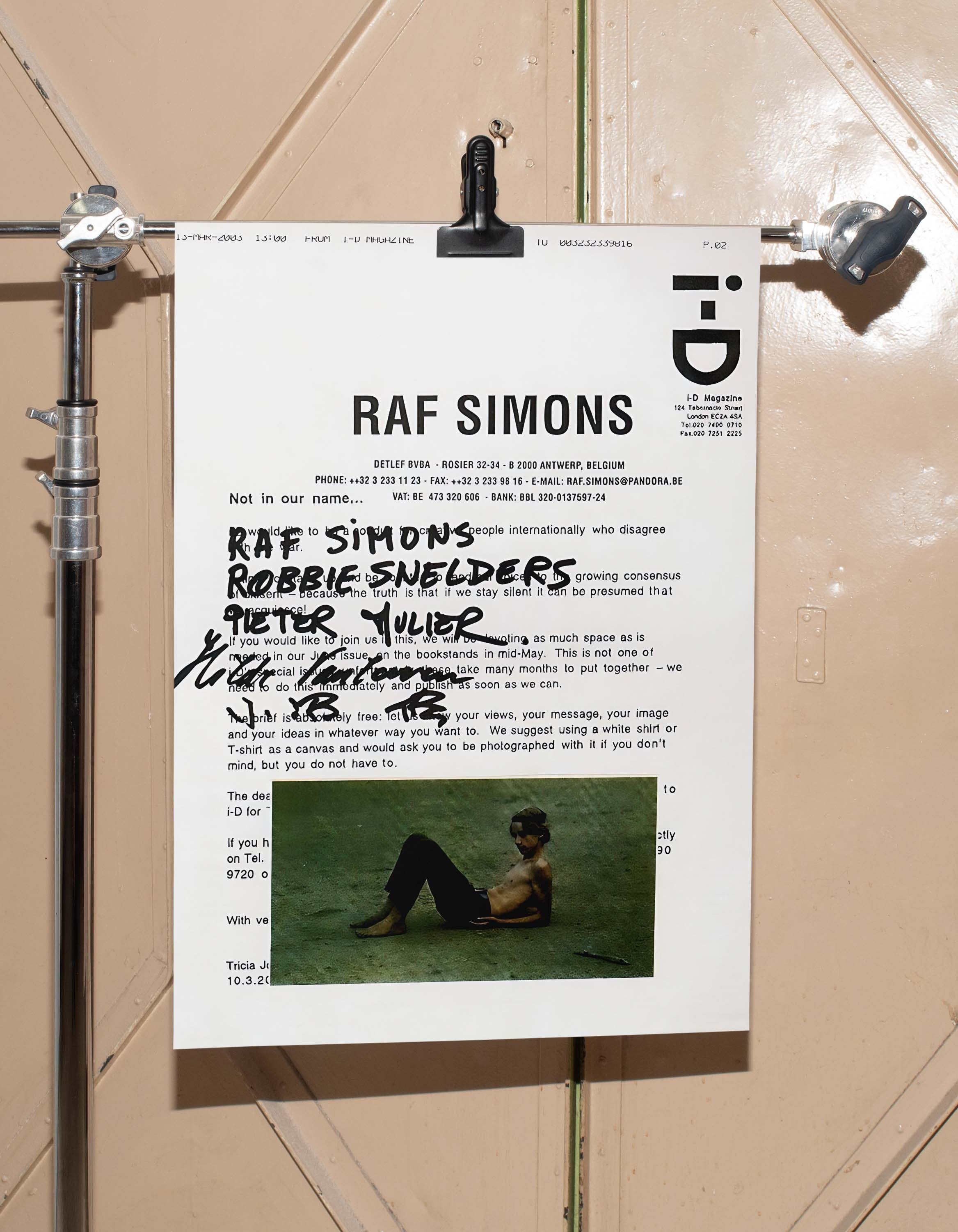 Raf Simons Raf Simons Poster Gift Vintage Archive Art Book Logo Size ONE SIZE - 2 Thumbnail
