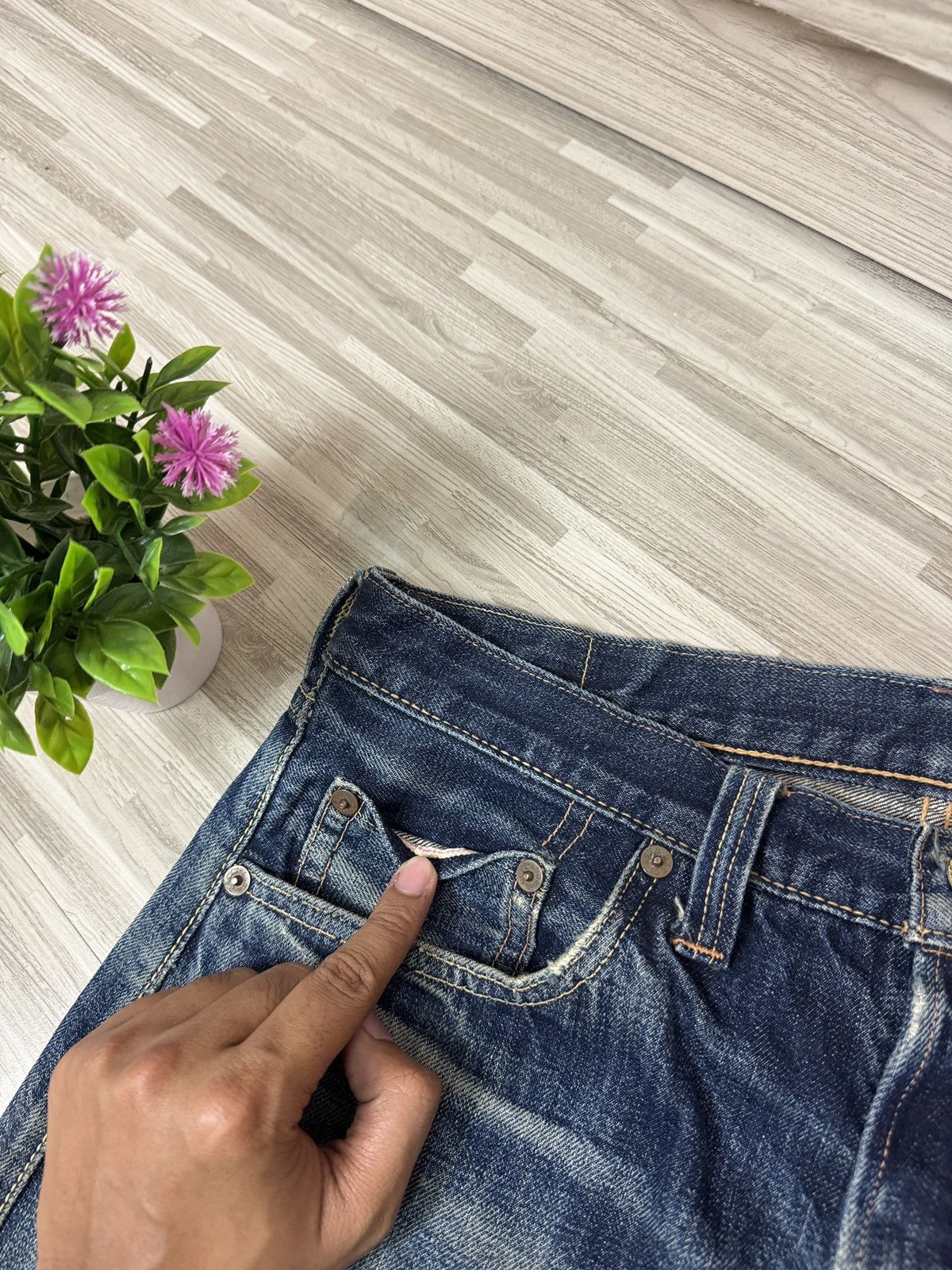 Freewheelers Vintage "Vanishing West" 601XX 1951 Selvedge Denim Size US 30 / EU 46 - 3 Thumbnail