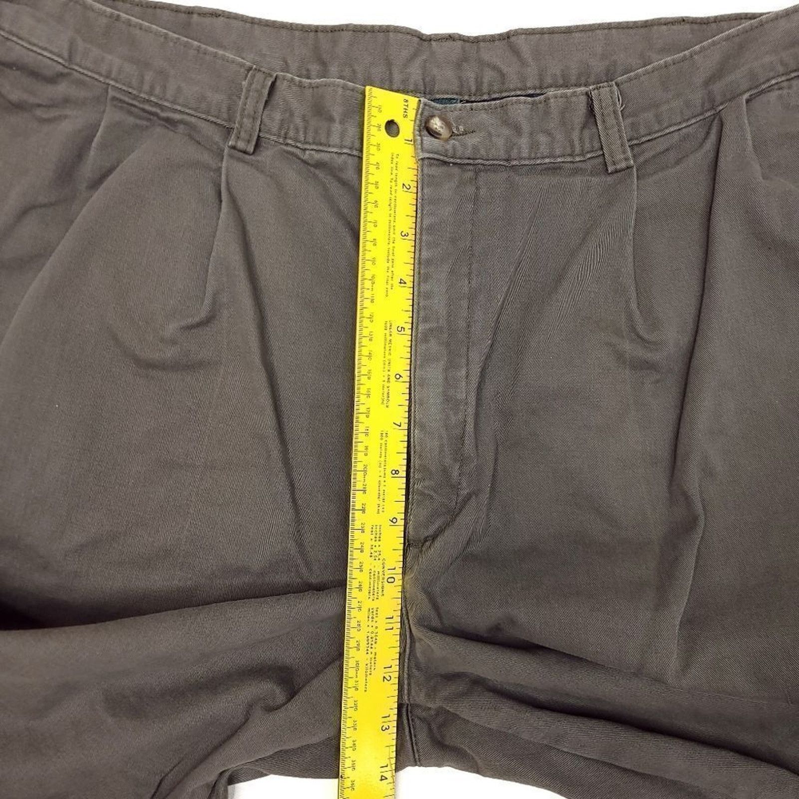 L.L. Bean Vintage LL Bean Flannel Lined Pants Mens 40x30 Olive Size US 40 / EU 56 - 5 Thumbnail