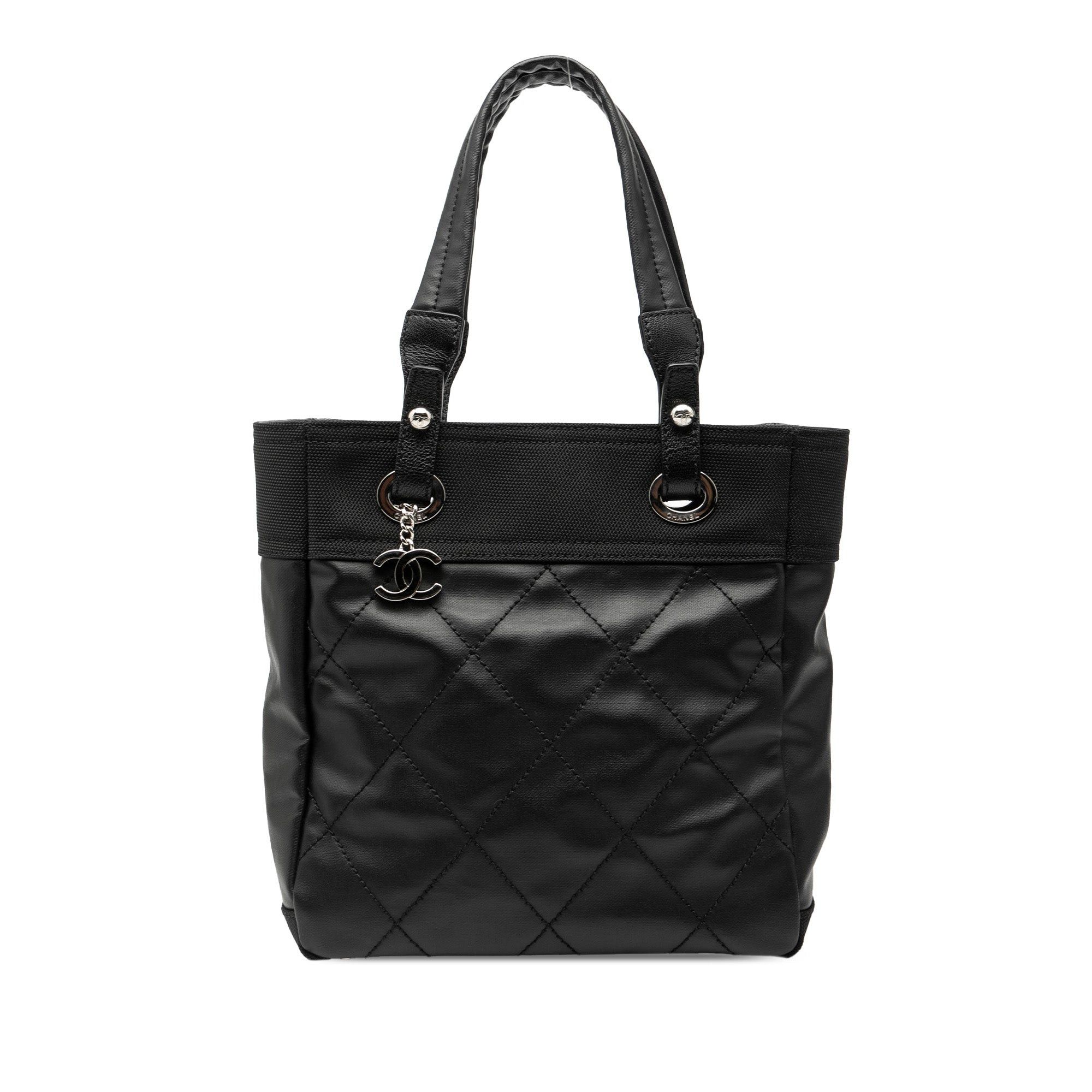 Chanel Small Quilted Coated Canvas Paris Biarritz Tote Size ONE SIZE - 1 Thumbnail