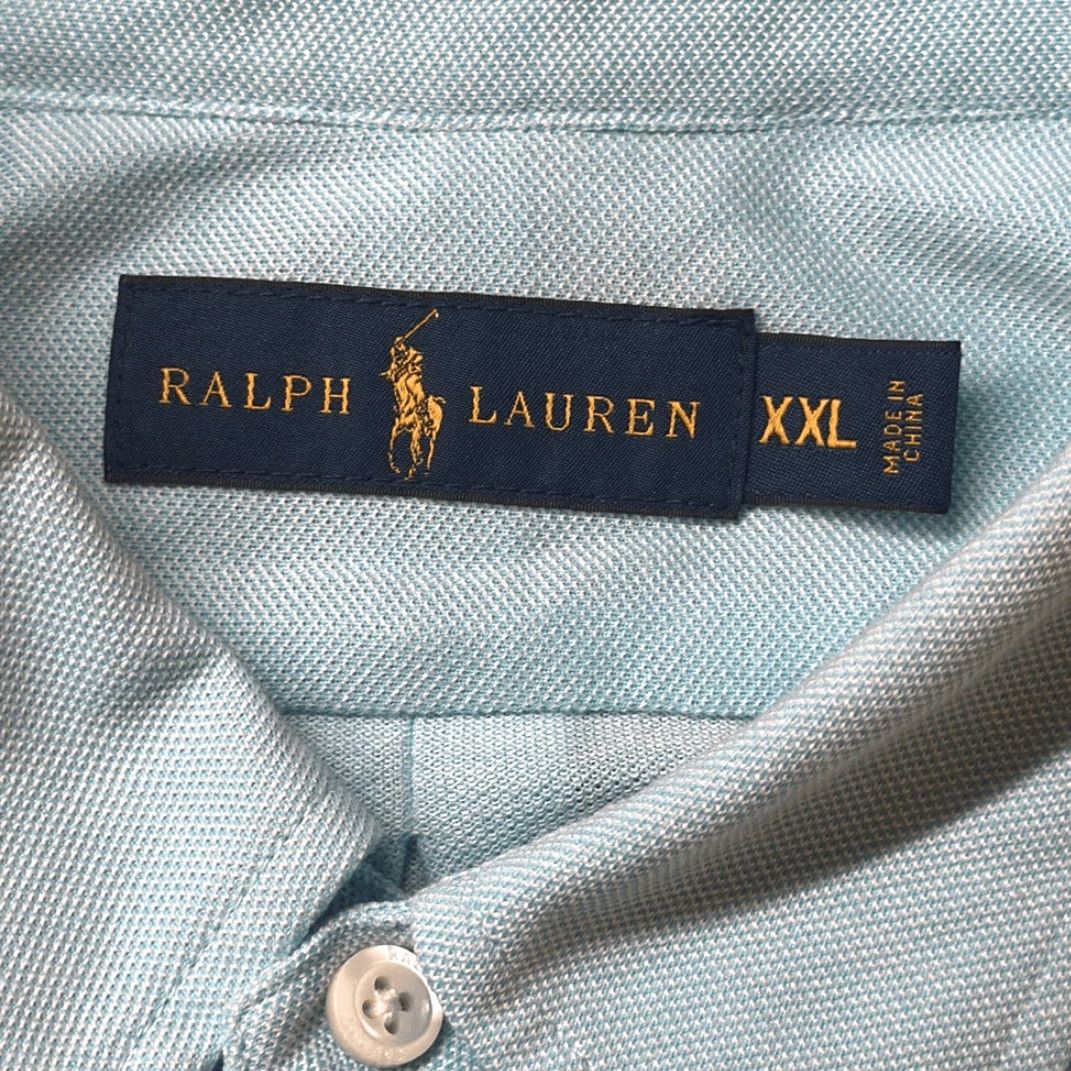 Polo Ralph Lauren Polo Ralph Lauren Knit Dress Shirt XXL Long Sleeve Turquoise Blue Multicolor NEW Men Button-Up Shirt Size 48R - 6 Thumbnail