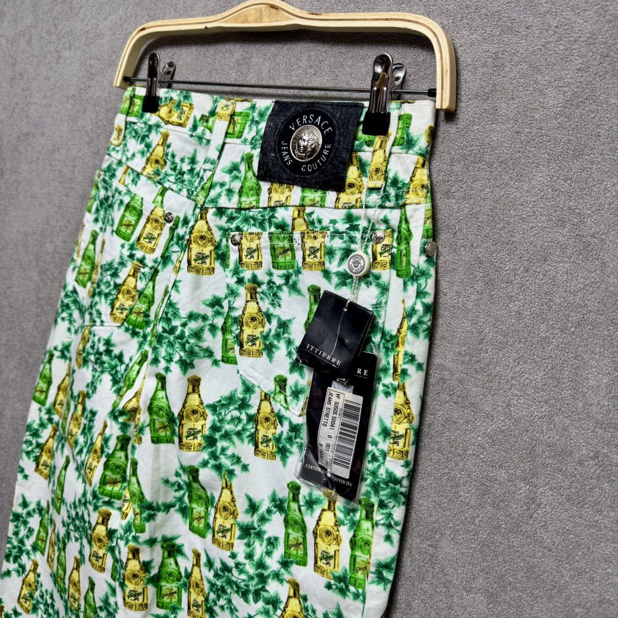 Versace × Versace Jeans Couture With Tag 1990s Versace Jeans Couture Perfume Bottle Print Size 28" / US 6 / IT 42 - 5 Thumbnail