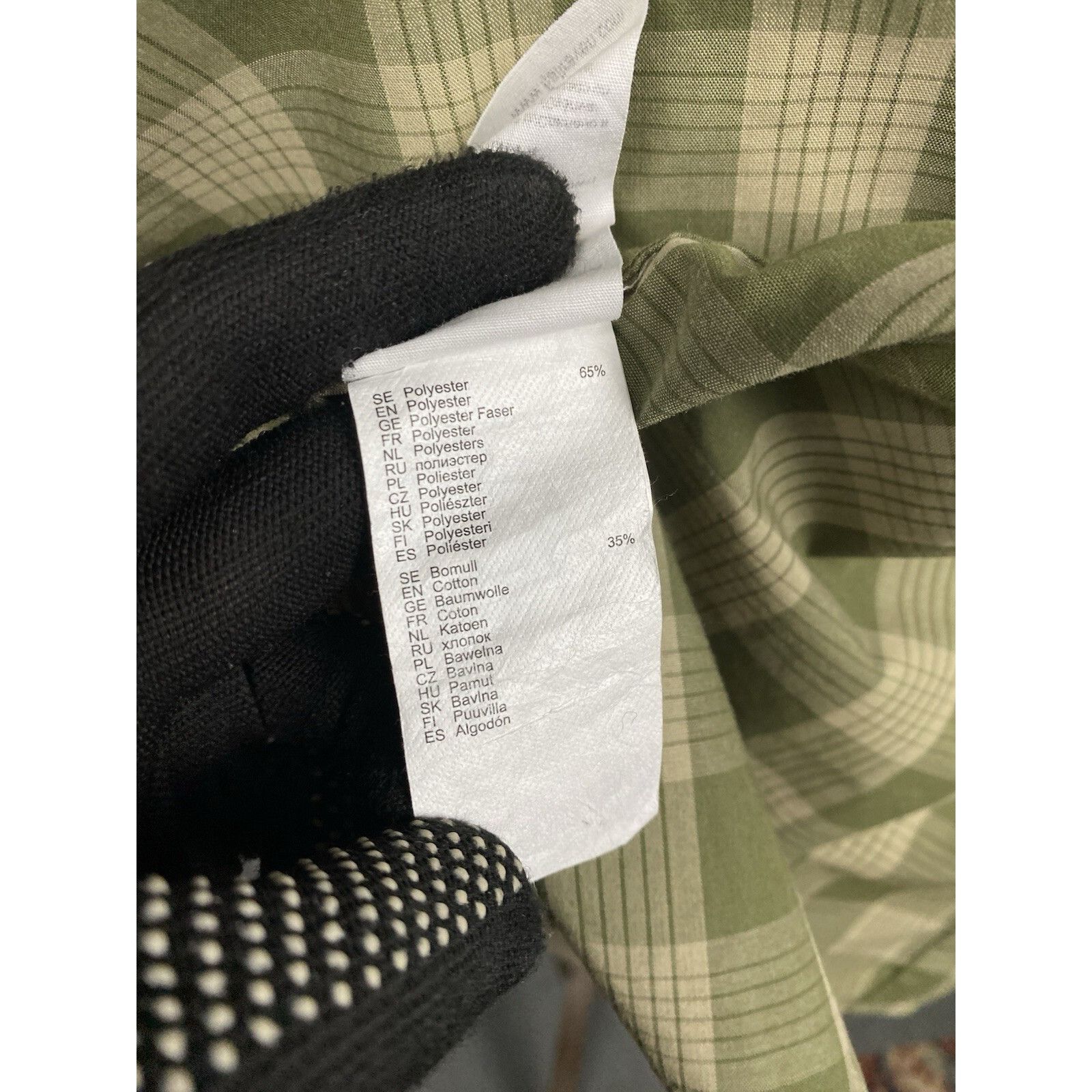 Fjallraven Fjallraven Ovik Men's Green Checked Shortsleeve Shirt Size S Size US S / EU 44-46 / 1 - 13 Thumbnail