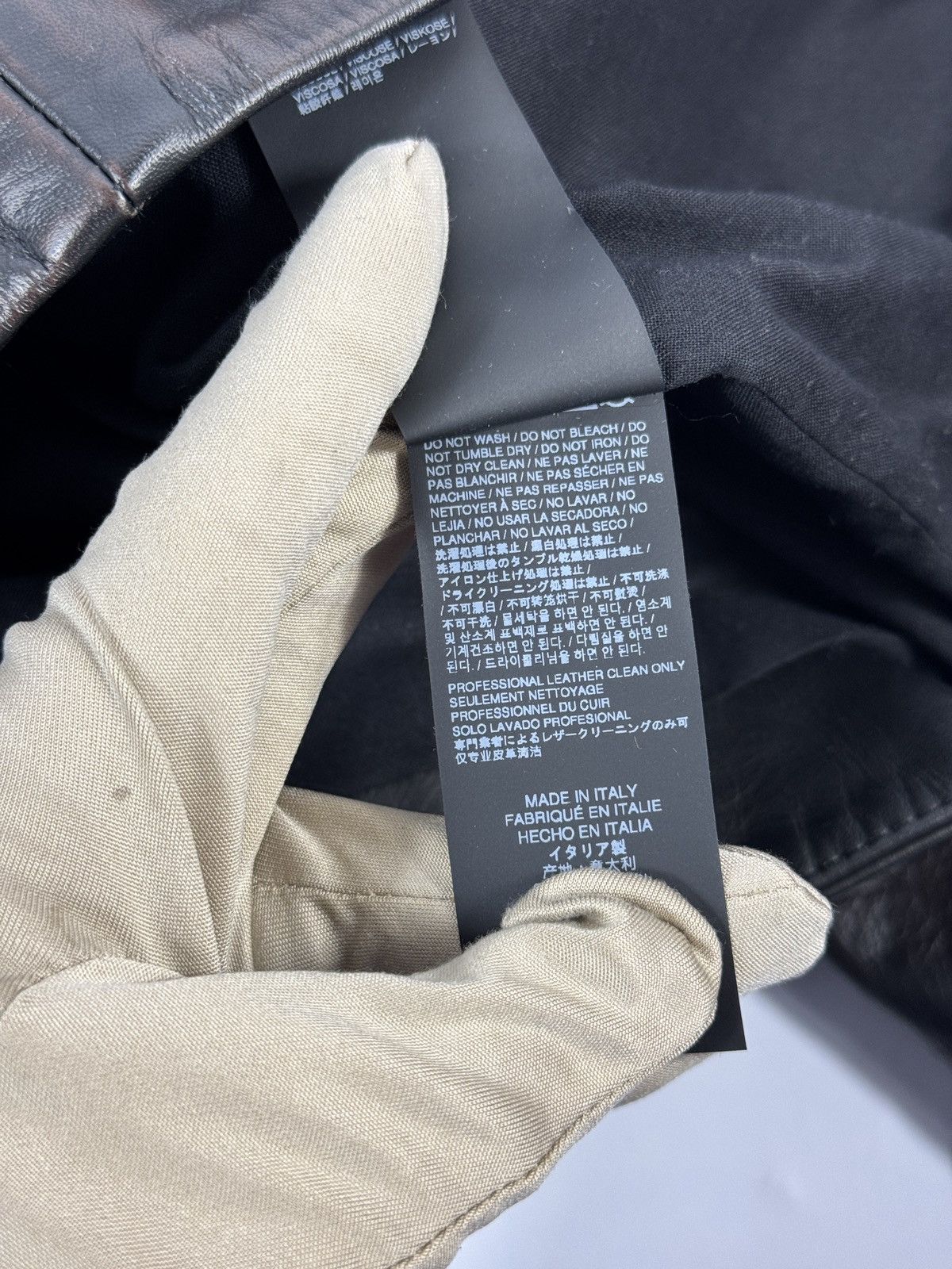 424 TRUCKER RUB OFF LEATHER JACKET Size US M / EU 48-50 / 2 - 10 Thumbnail