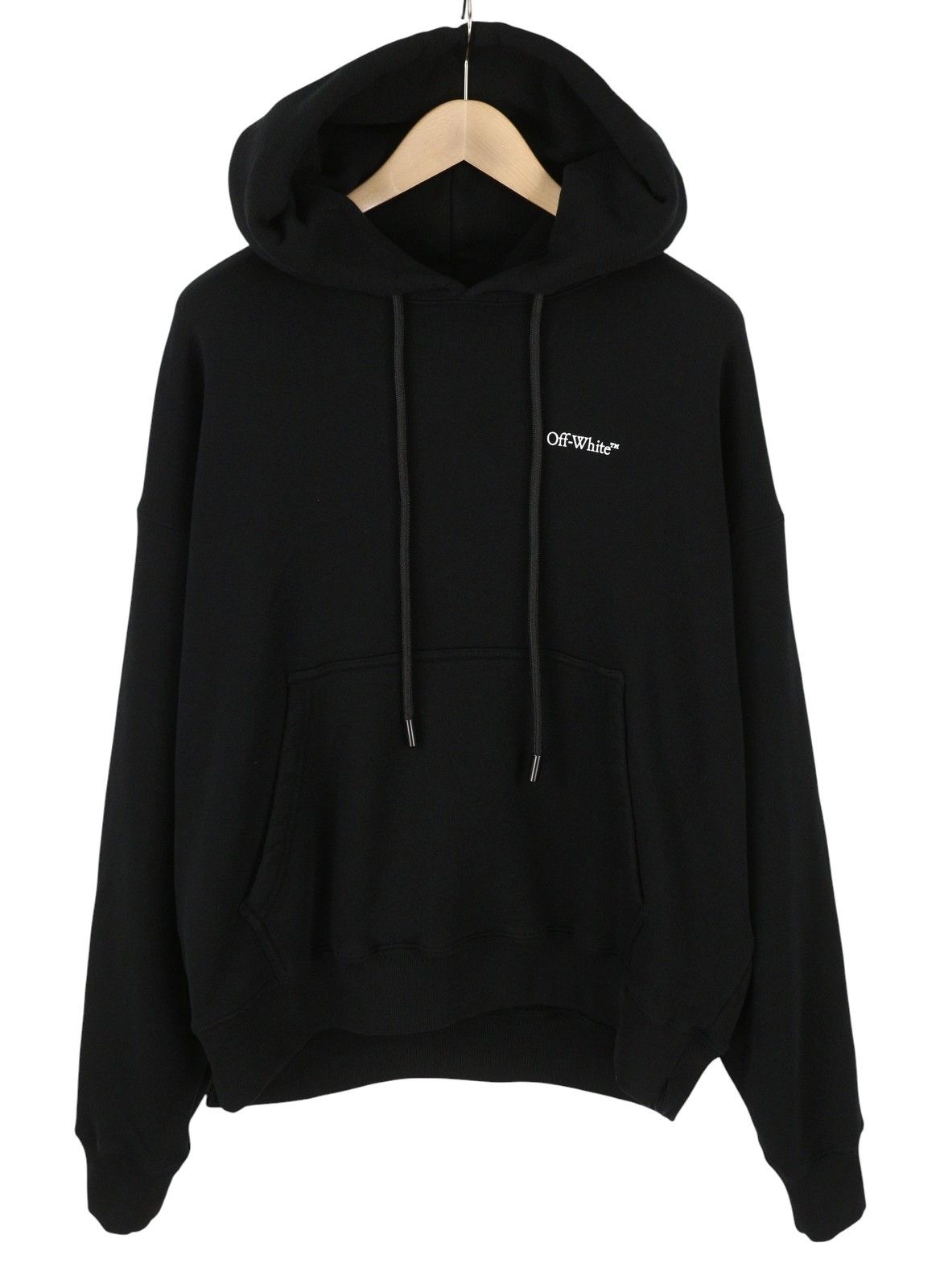 Off-White L Black Kangaroo Pocket Logo Oversized RRP765 87772 Size US L / EU 52-54 / 3 - 2 Thumbnail