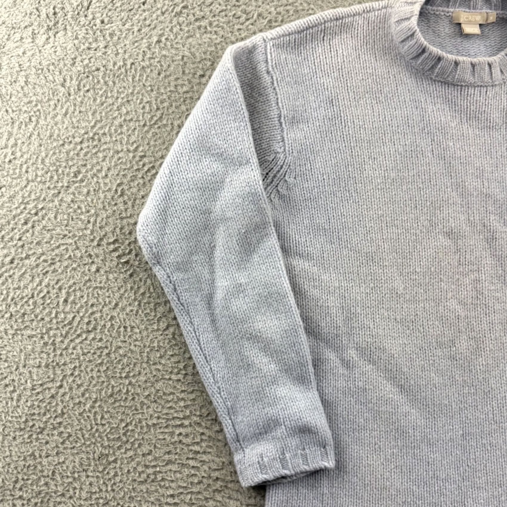 J.Crew VINTAGE? No. (But original says Non-vintage) J Crew Sweater Womens Medium Blue Long Sleeve Knit Academia Preppy Wool Pullover Size M / US 6-8 / IT 42-44 - 4 Thumbnail