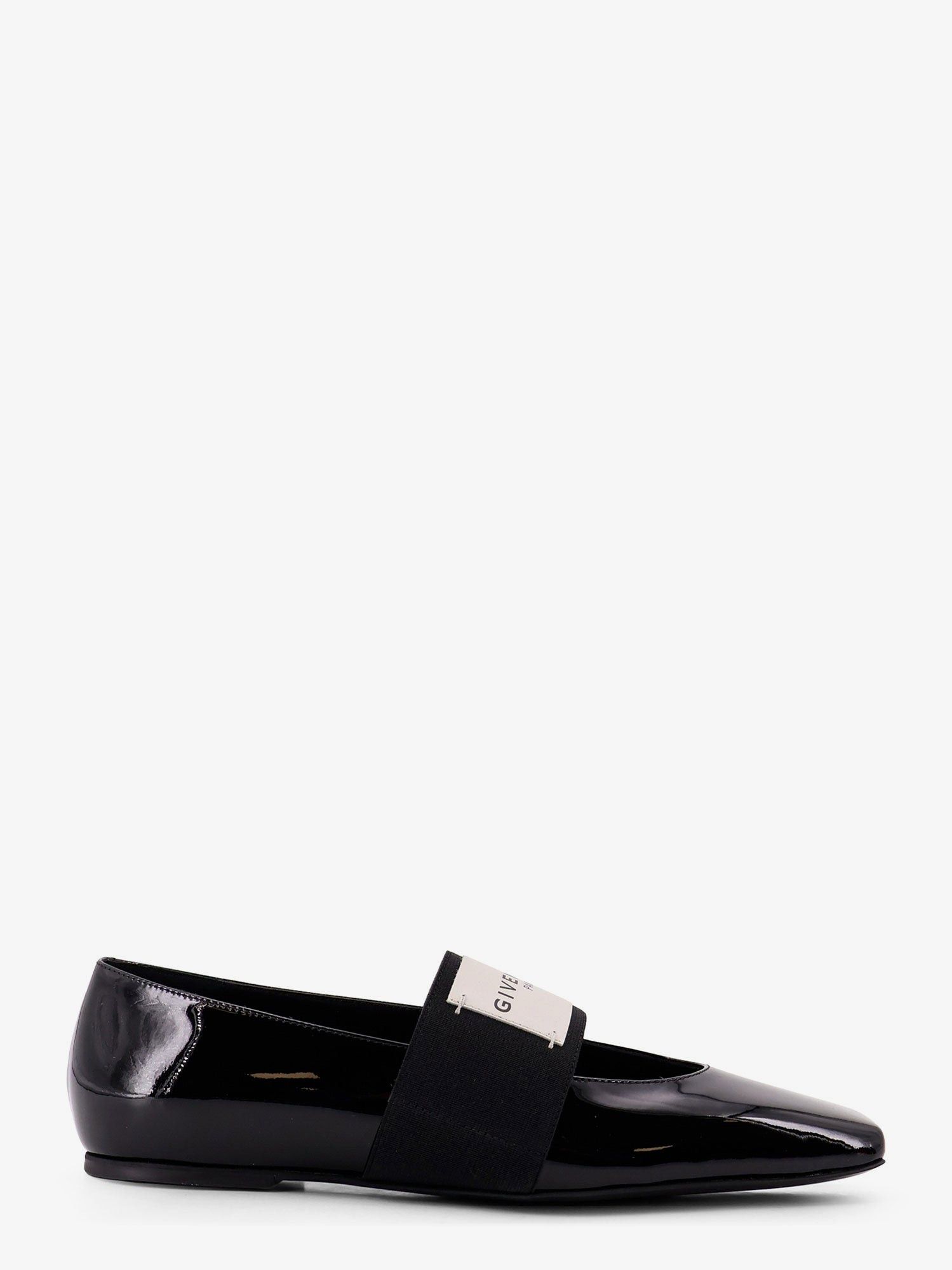 Givenchy Patent Leather Ballerinas With Maxi Logo Label Size US 6 / IT 36 - 1 Thumbnail