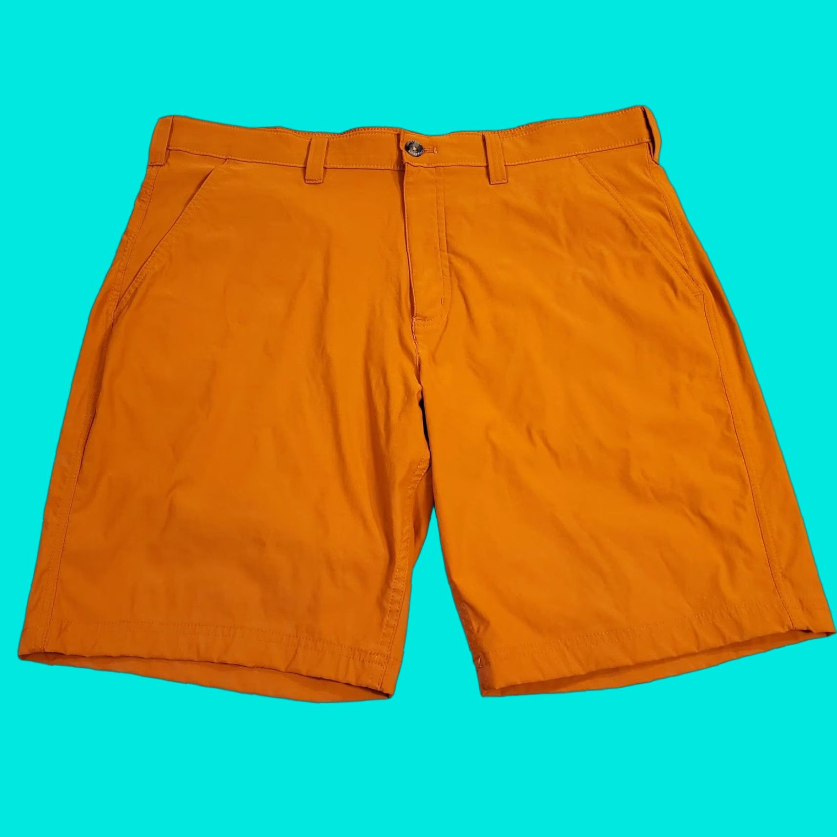 Eddie Bauer Eddie Bauer Travex Shorts Mens 38 Orange Chinos Nylon Hiking Outdoors Fishing Shirt? Size US 38 / EU 54 - 1 Thumbnail