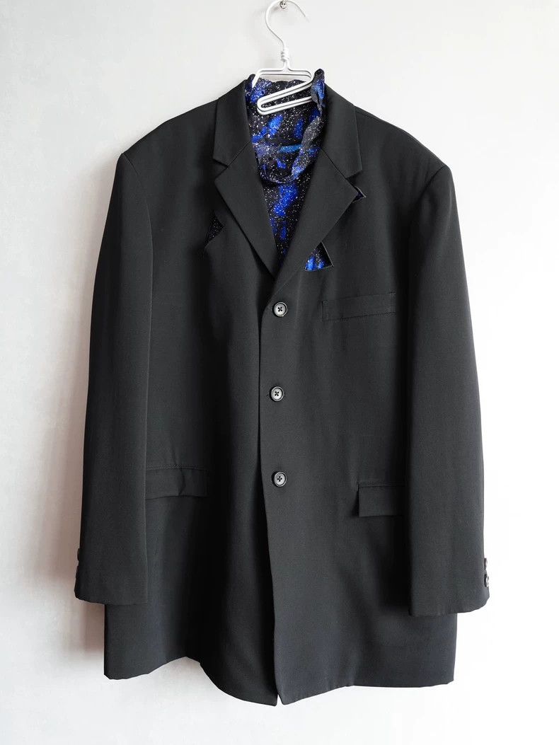 Yohji Yamamoto Yohji Yamamoto 92SS triangular cutout jacket 2505-Nextarrow Size US M / EU 48-50 / 2 - 1 Thumbnail