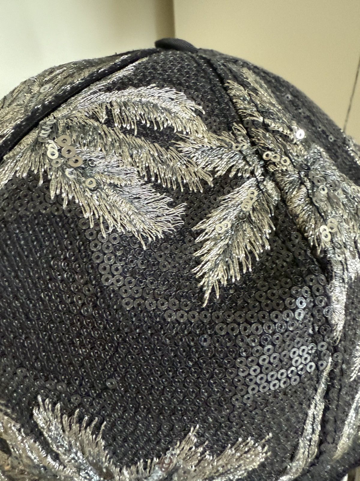 Celine Celine Hedi Slimane embroidered sequin palm tree cap trucker Size ONE SIZE - 6 Thumbnail