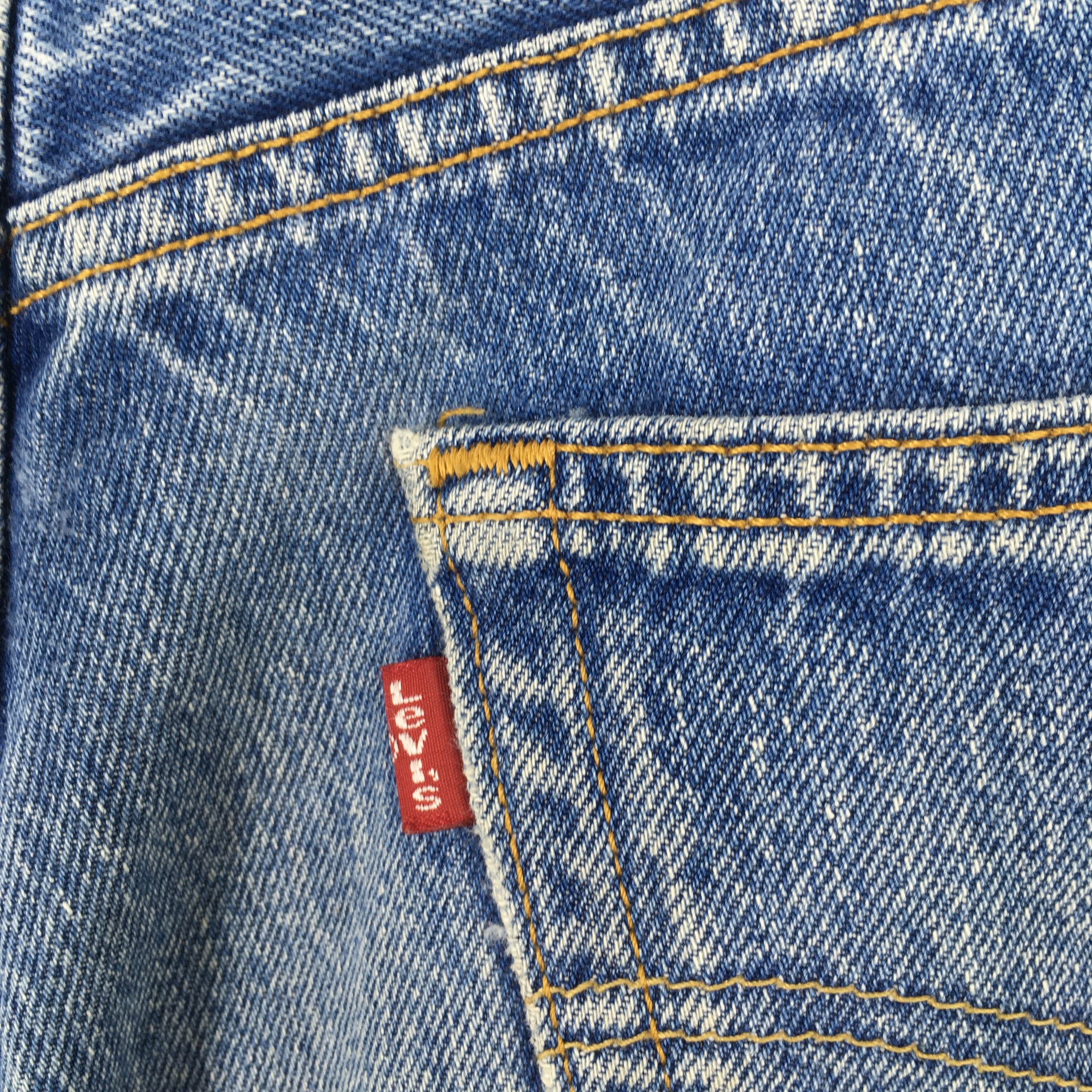 Levi's Size 33x29 Vintage 90s Levi's 501 Distressed Jeans S1351 Size US 33 - 11 Thumbnail