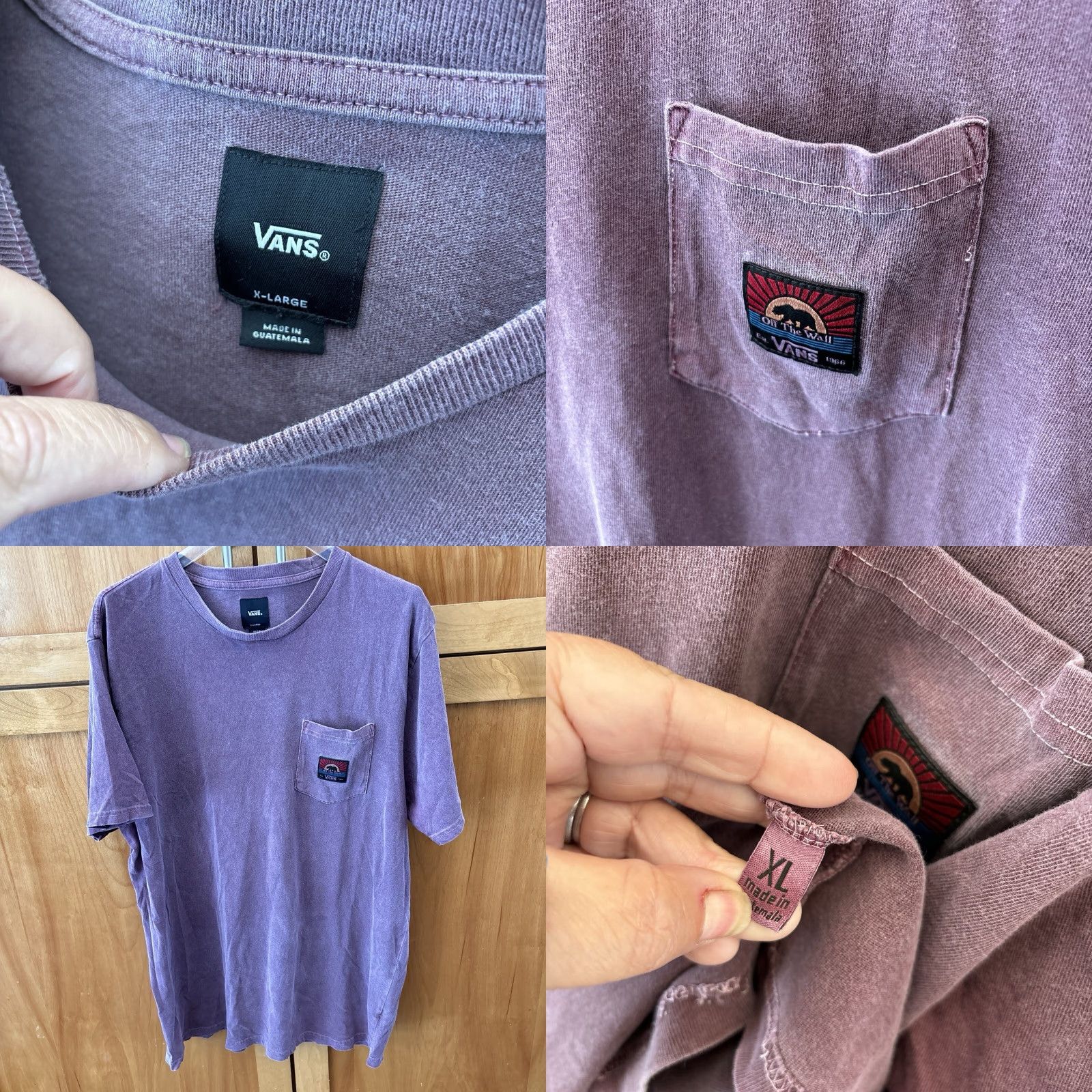 Vans VANS Shirt XL Purple Logo Pocket Tee Short Sleeve Graphic Print Size US XL / EU 56 / 4 - 9 Thumbnail