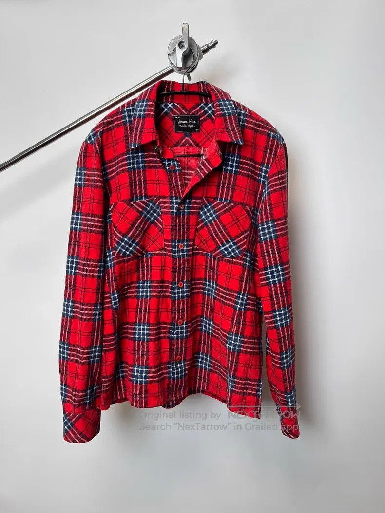 Number (N)ine Number (N)ine Flannel Plaid Red Shirt Size US M / EU 48-50 / 2 - 2 Thumbnail