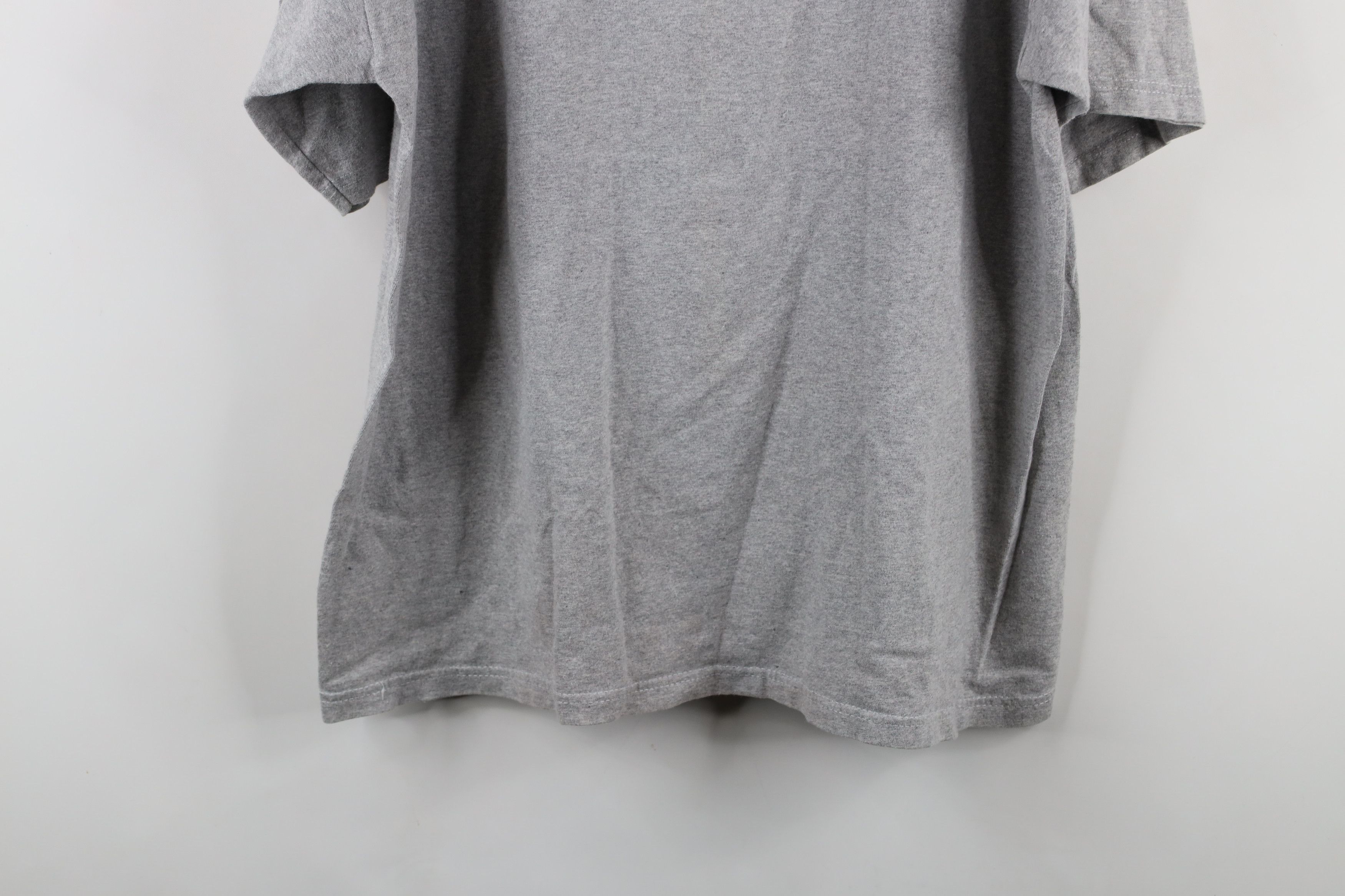 Adidas × Vintage Vintage 90s Adidas Spell Striped Trefoil T-Shirt Gray USA Size US L / EU 52-54 / 3 - 15 Thumbnail