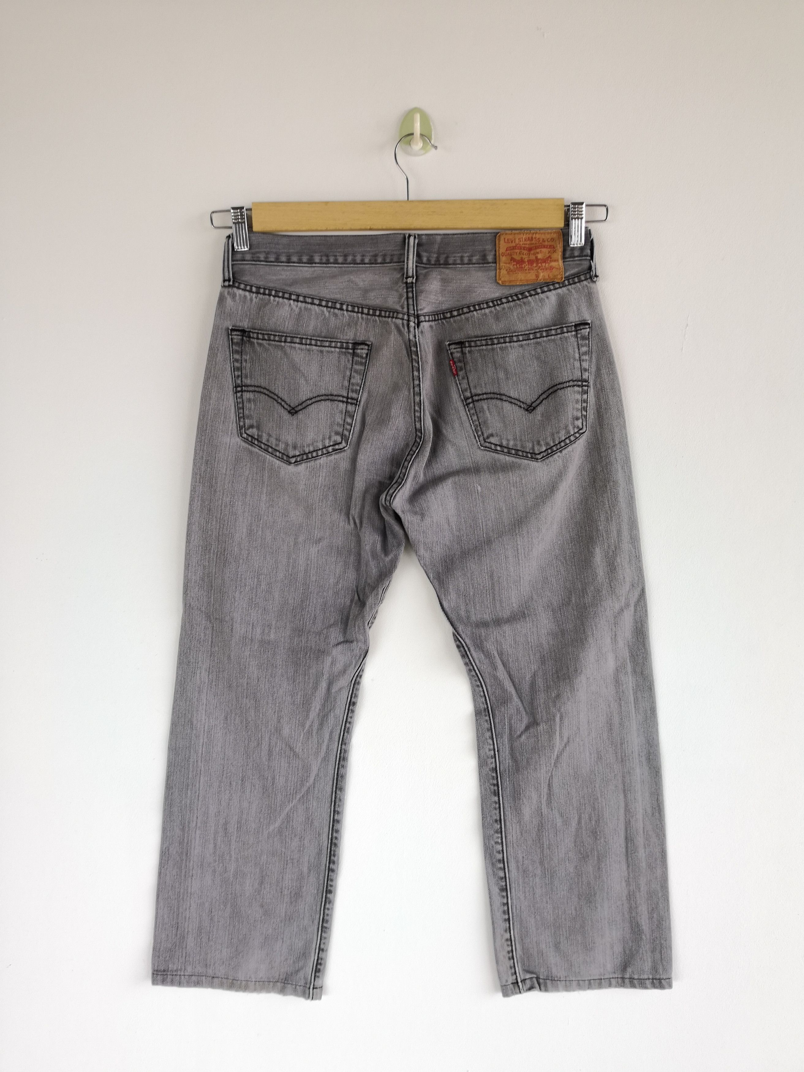 Levi's Vintage Levis 501 Faded Black Jeans Levi's Light Wash Denim Size US 32 / EU 48 - 2 Thumbnail