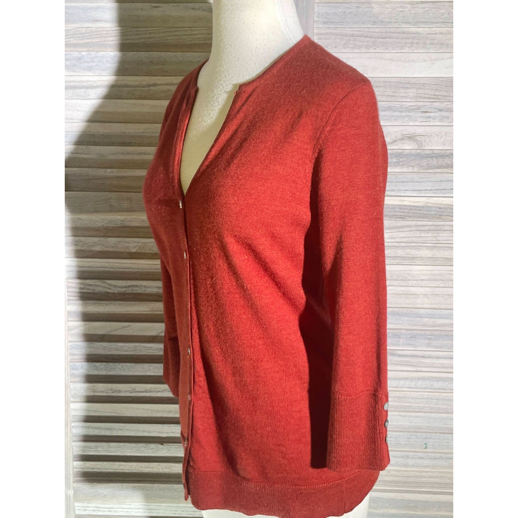 Other Carole Little Med Merino Wool Cardigan Size M / US 6-8 / IT 42-44 - 9 Thumbnail