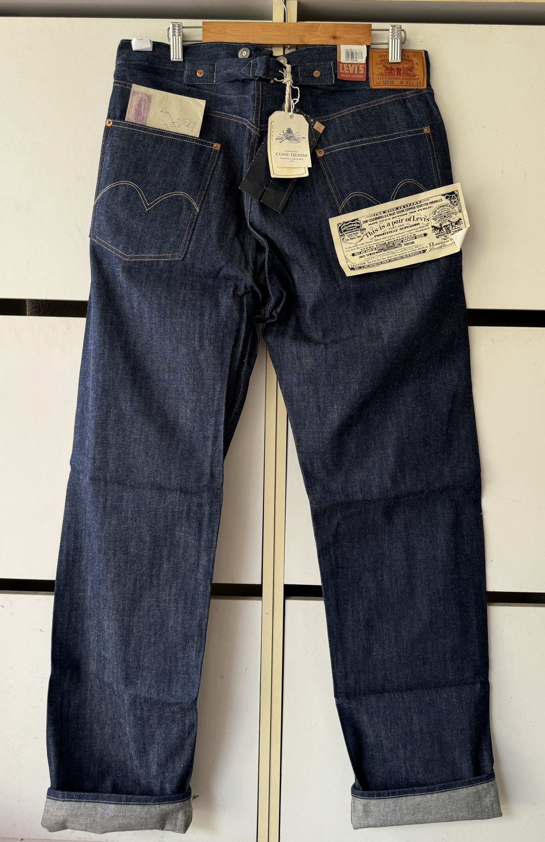 Levi's LEVIS BIG E LOT 501 XX SELVEDGE JEANS Size US 33 - 2 Thumbnail