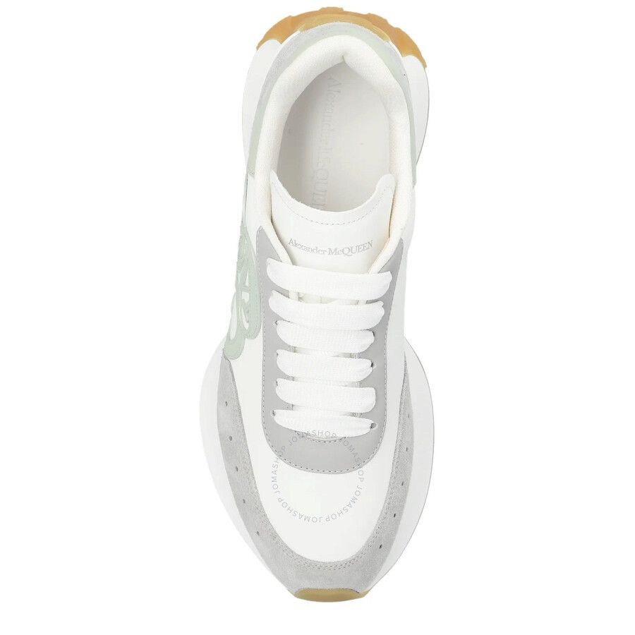 Alexander McQueen o1w1db10925 Sprint Runner in White/Grey Size US 6.5 / IT 36.5 - 2 Thumbnail