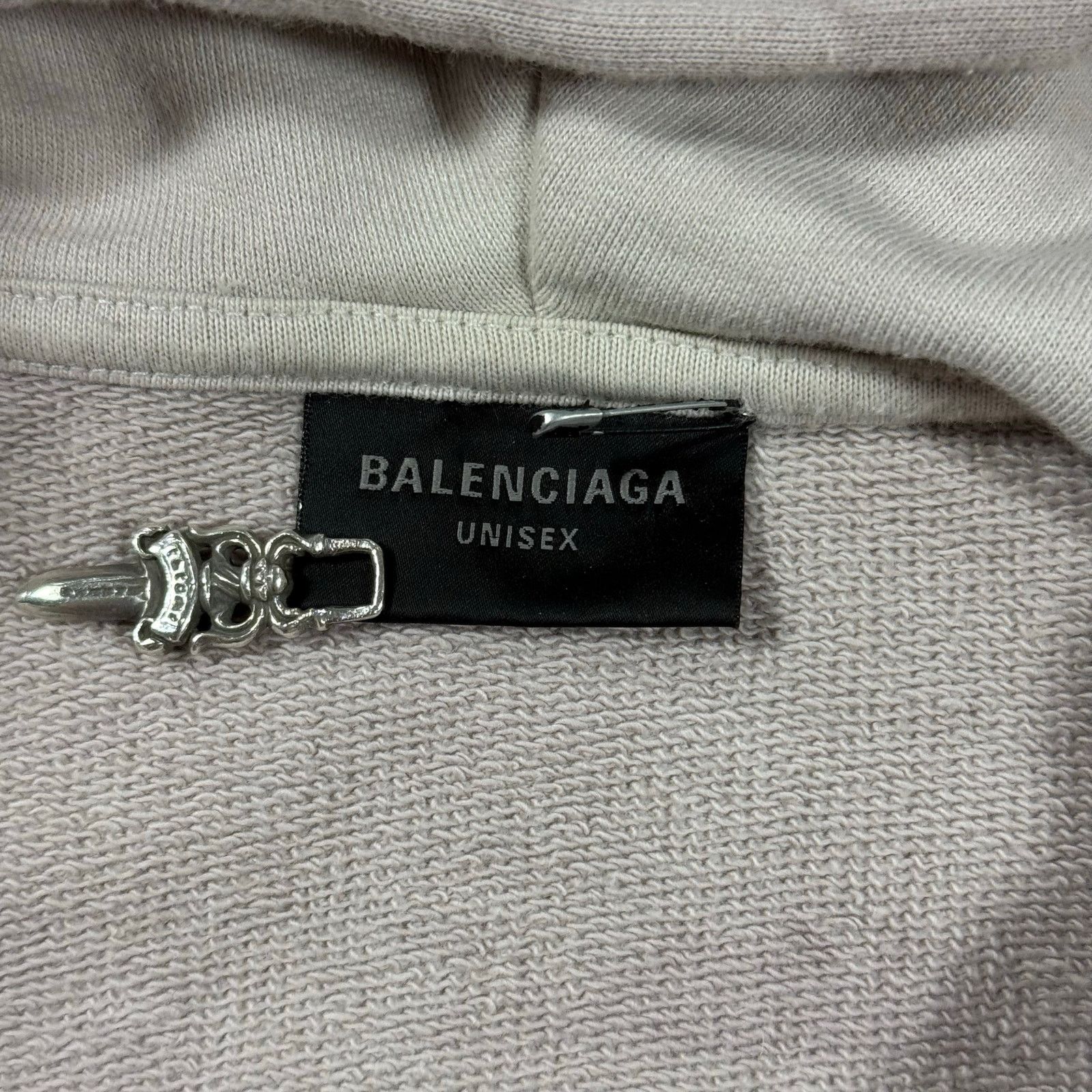 Balenciaga Authentic Balenciaga XXXL Hoodie Beige L Size US L / EU 52-54 / 3 - 3 Thumbnail