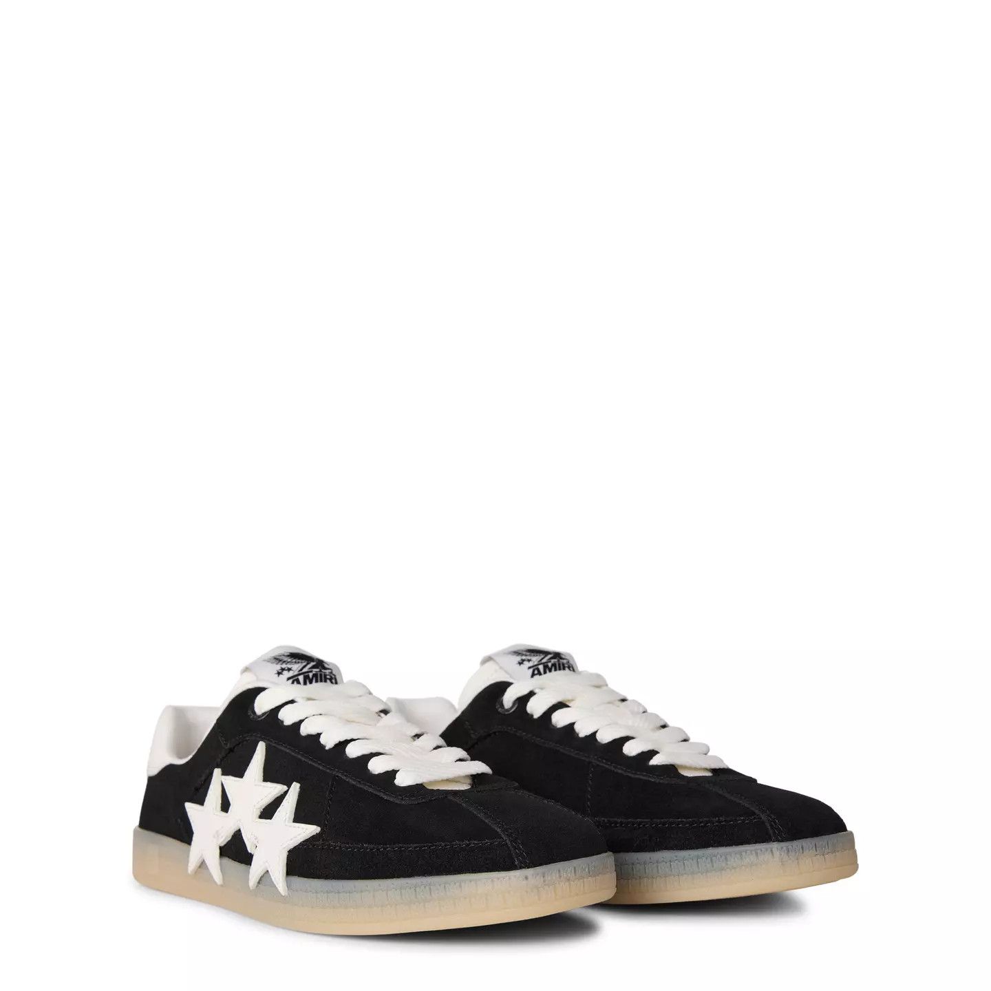 Amiri o1g2r1mq0426 Pacific Suede Low-Top Trainers in Black Size US 9 / EU 42 - 4 Thumbnail