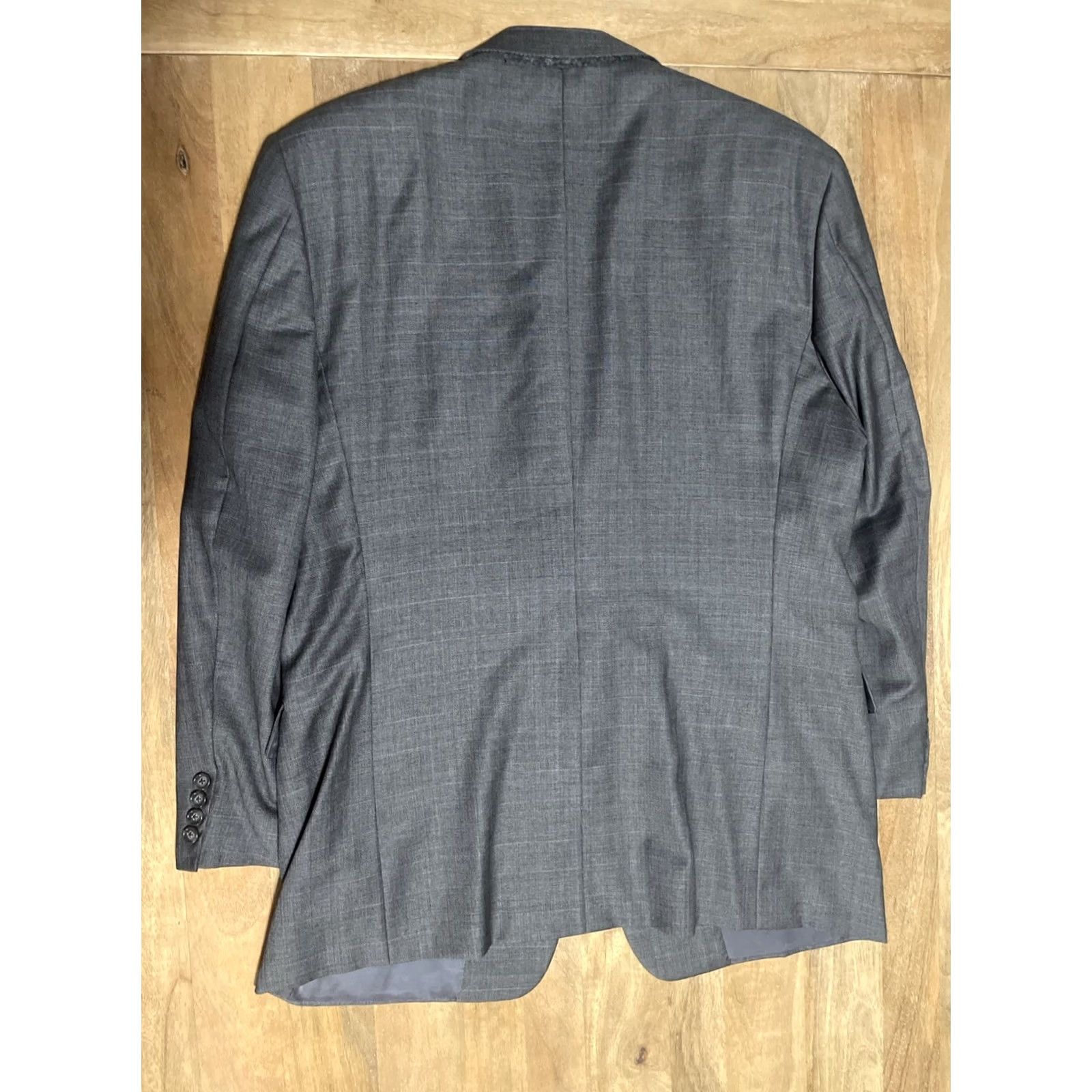 Vintage Hickey Freeman x Loro Piana Super 120s Gray Glen Sport Jacket Coat Sz 42R Blazer Size 42R - 2 Thumbnail