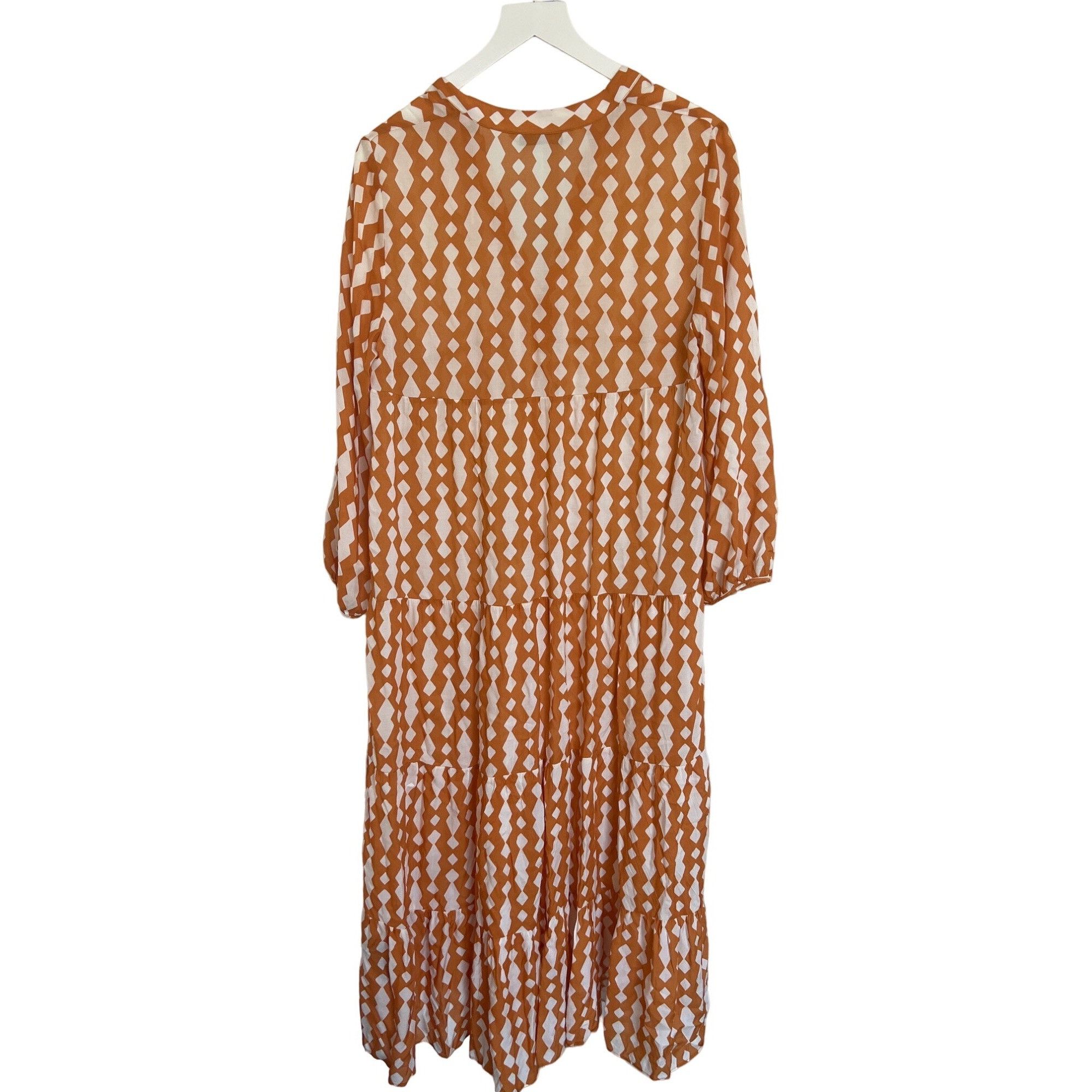 Zara Zara Geo Print Midi Dress Size XS / US 0-2 / IT 36-38 - 4 Thumbnail