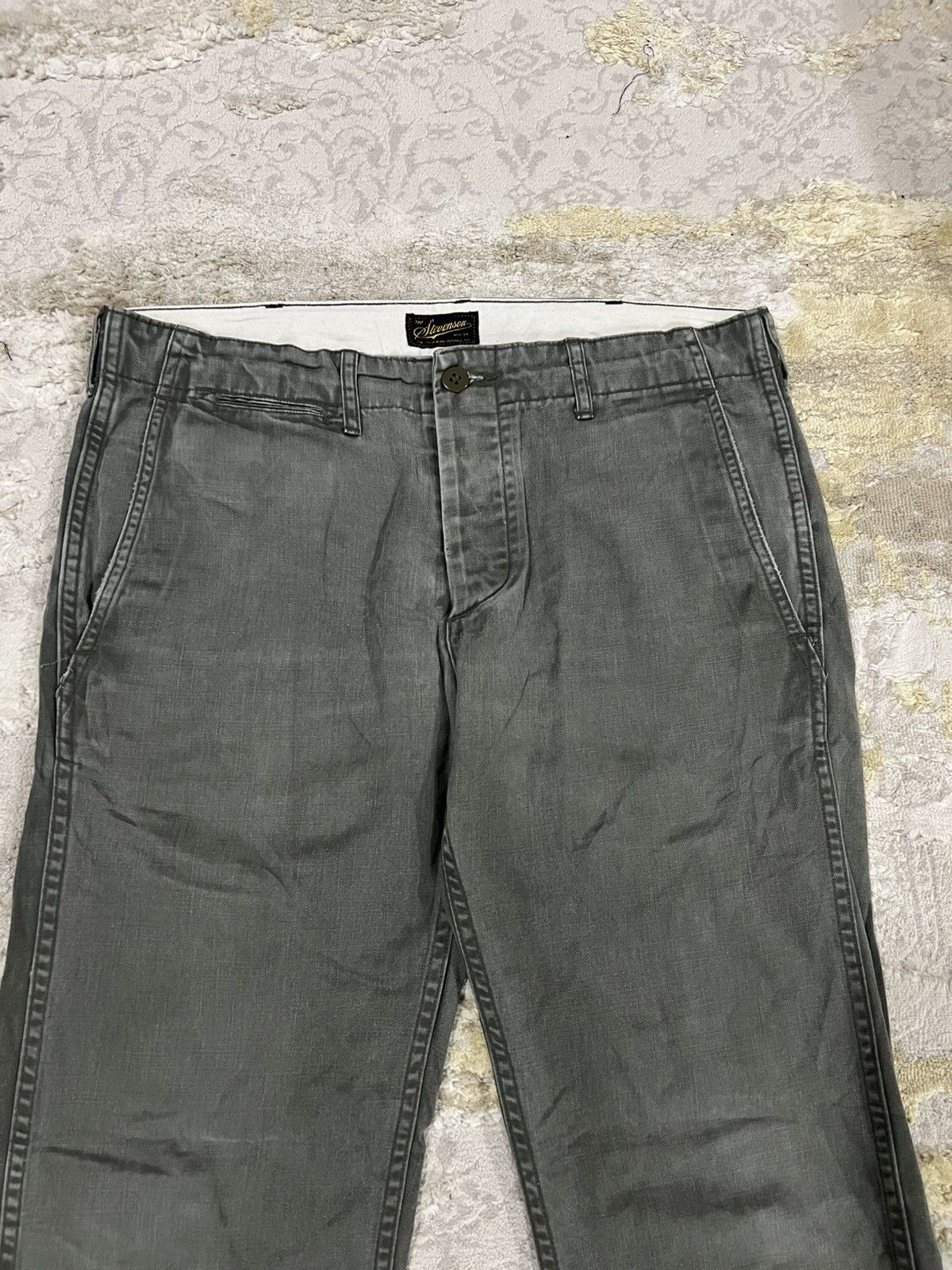 Stevenson Overall Co. Olive Green Military Officer Khakis Chinos Pants Stevenson Size US 32 / EU 48 - 5 Thumbnail