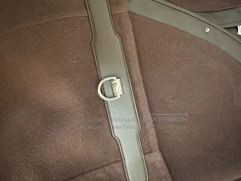 Hermes Hermes Brown Fringe Set, 100% Cashmere + Genuine Leather L Size XXS / US 00 / IT 34 - 7 Thumbnail