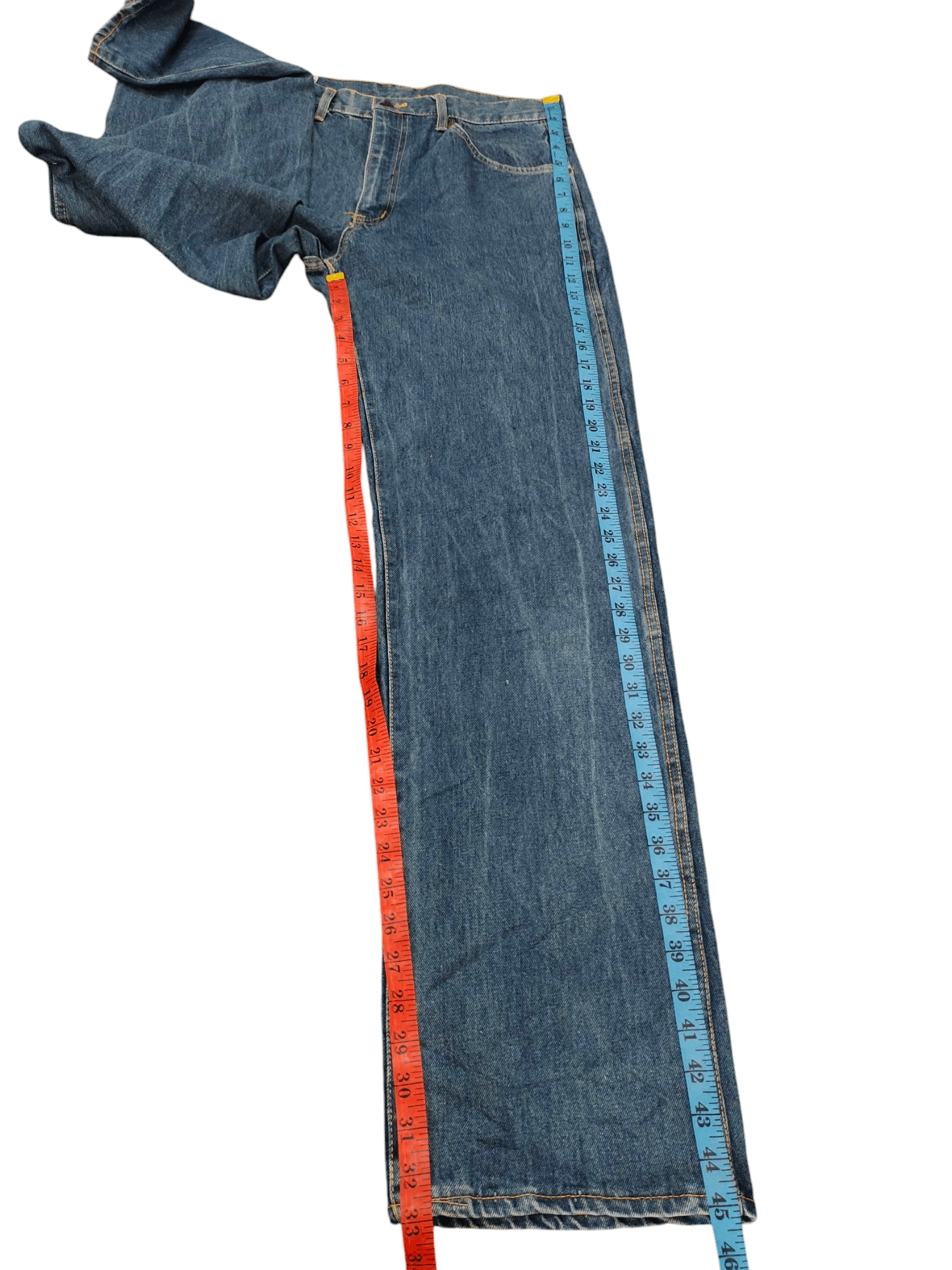 Comme des Garcons × Undercover Loose Jeans Edwin Japan Clawmark Faded Denim Wide Leg Size US 32 / EU 48 - 17 Thumbnail