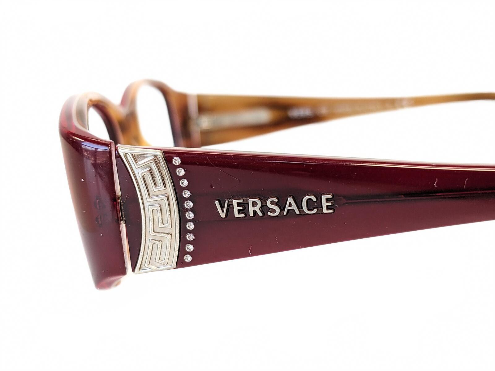 Versace Versace 3091-B Women Eyeglasses Italy | Purple Rectangular Size ONE SIZE - 5 Thumbnail