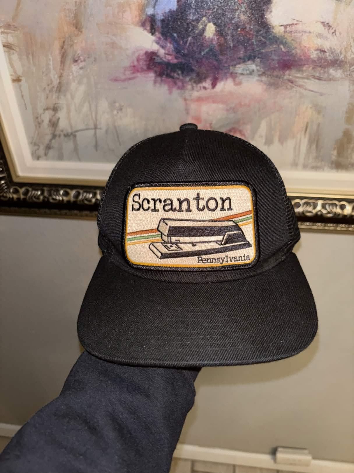 Vintage 80s Scranton Pennsylvania Patch Trucker Hat Size ONE SIZE - 1 Thumbnail