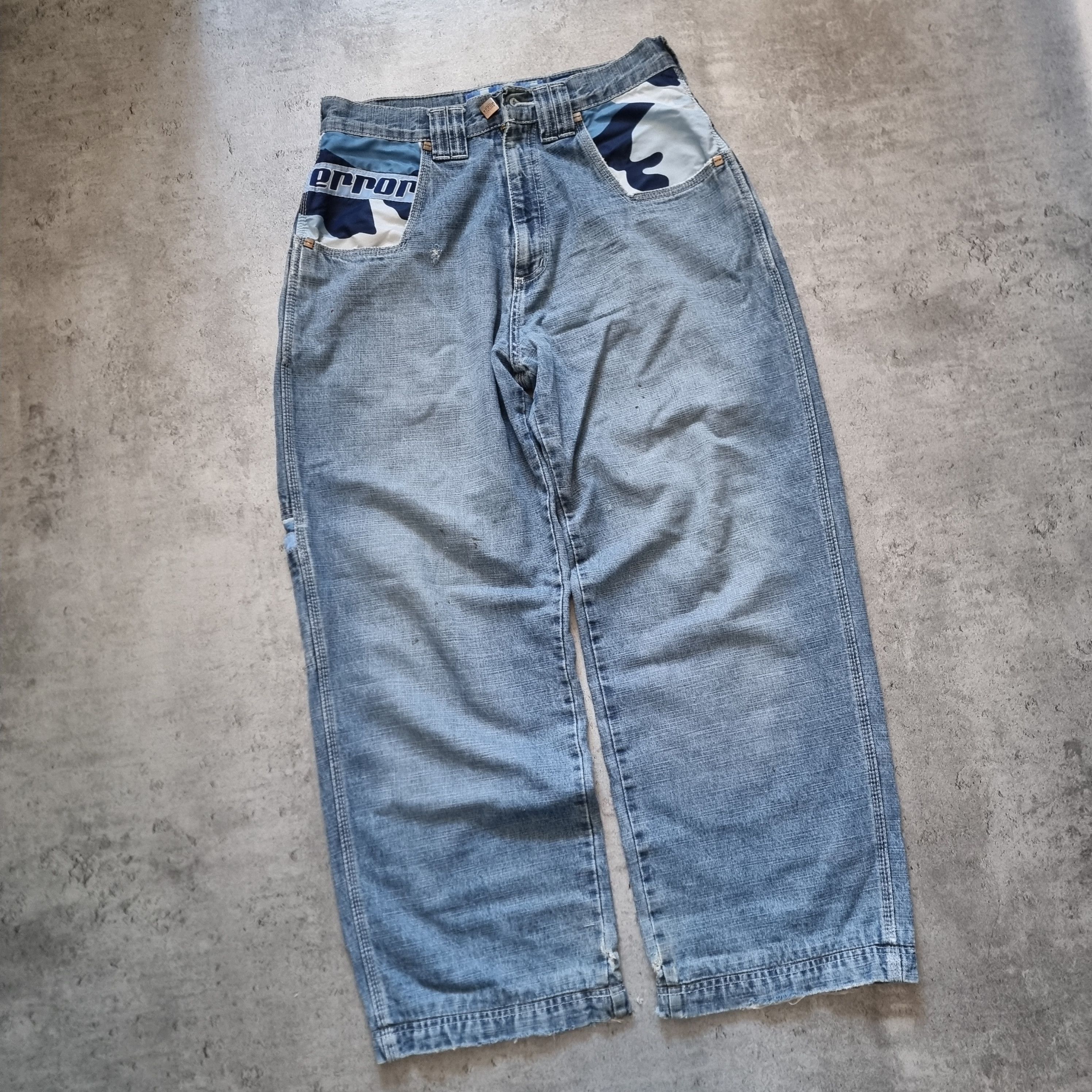 JNCO Vintage hip hop error mass denim jnco baggy jeans 90s Size US 32 / EU 48 - 4 Thumbnail