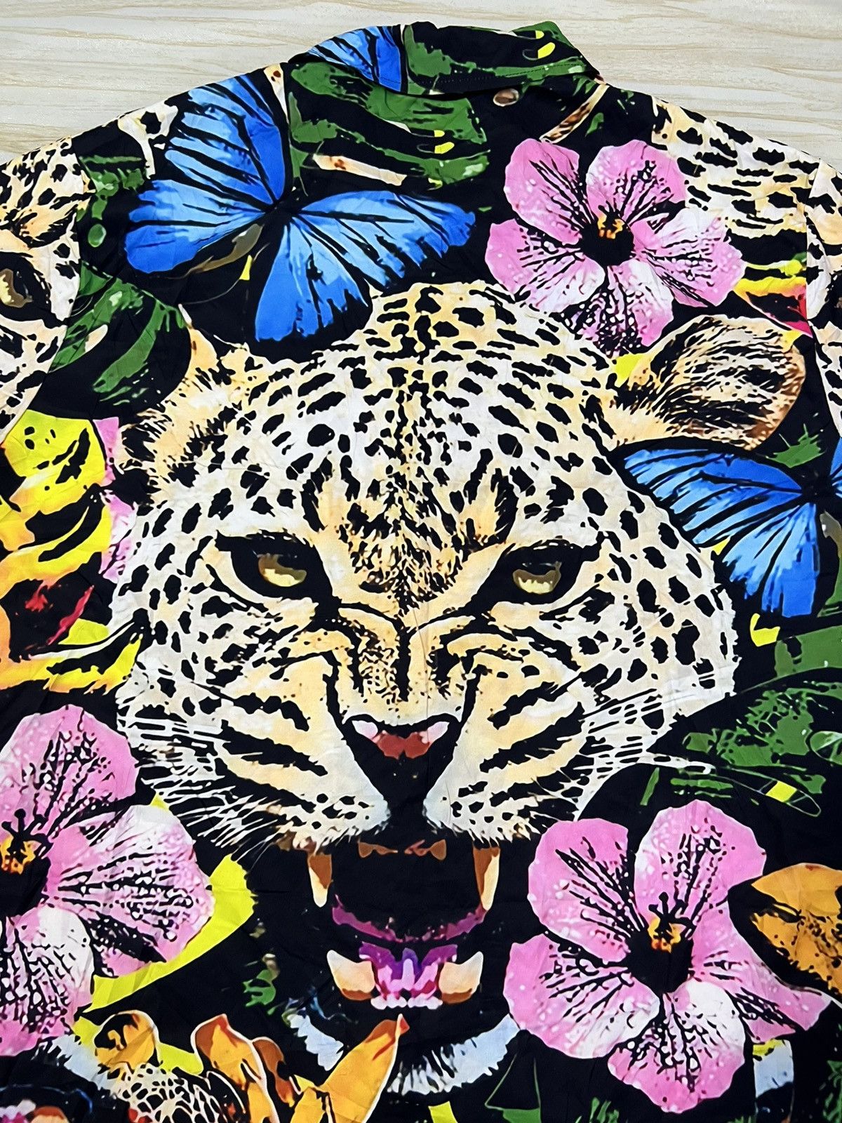 Other Hawaiian Leopard Over Print Shirt Size US XXL / EU 58 / 5 - 6 Thumbnail