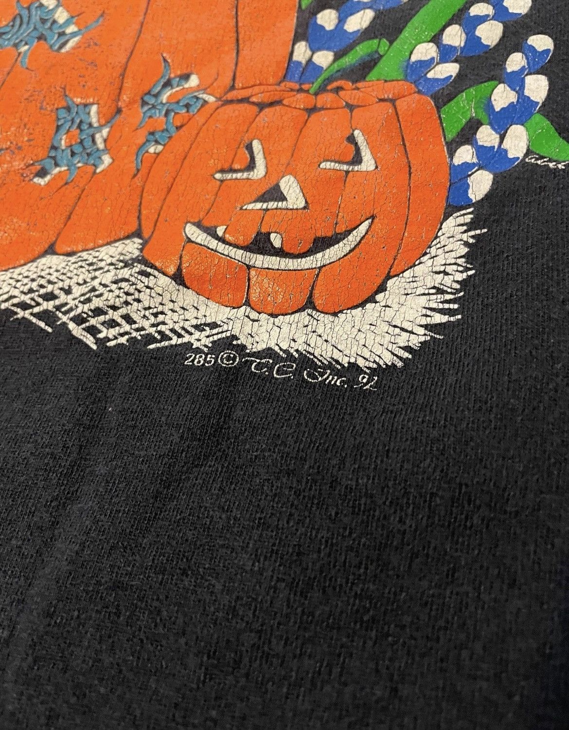 Vintage Vintage 90s Texas Halloween T Shirt Size Large Single Stitch Size US L / EU 52-54 / 3 - 3 Thumbnail