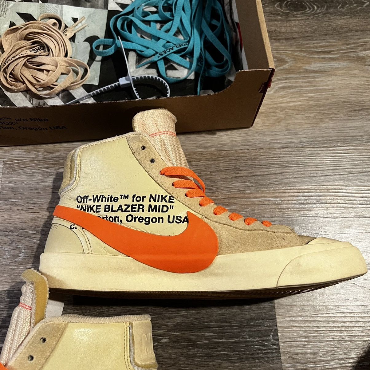 Nike × Off-White Nike Blazer Mid Off-White All Hallow’s Eve Size US 10.5 / EU 43-44 - 10 Thumbnail