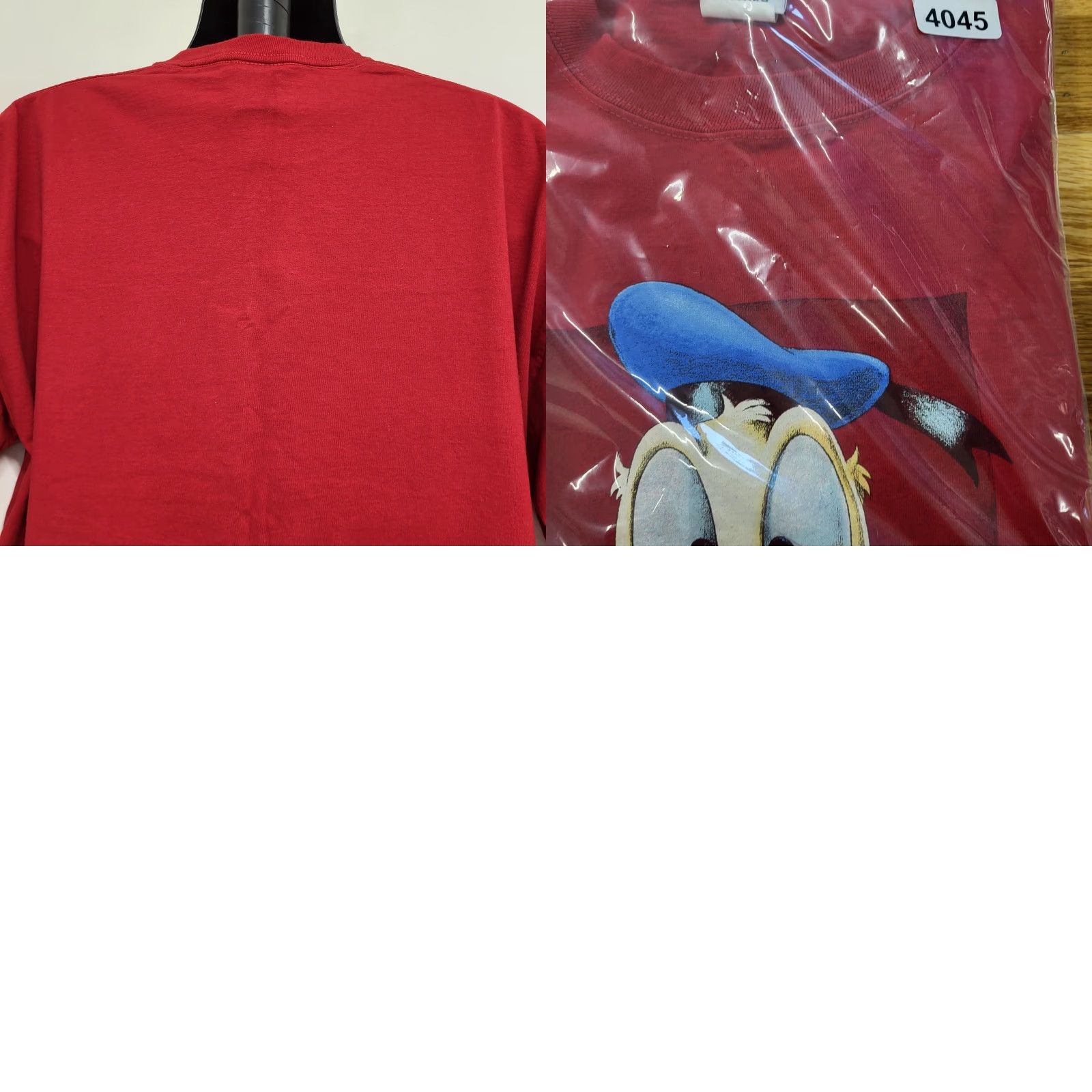 Disney VTG Donald Duck T-Shirt Mens XL Red Disney Store Box Logo Animated 90s Vintage Shirt Size US XL / EU 56 / 4 - 9 Thumbnail
