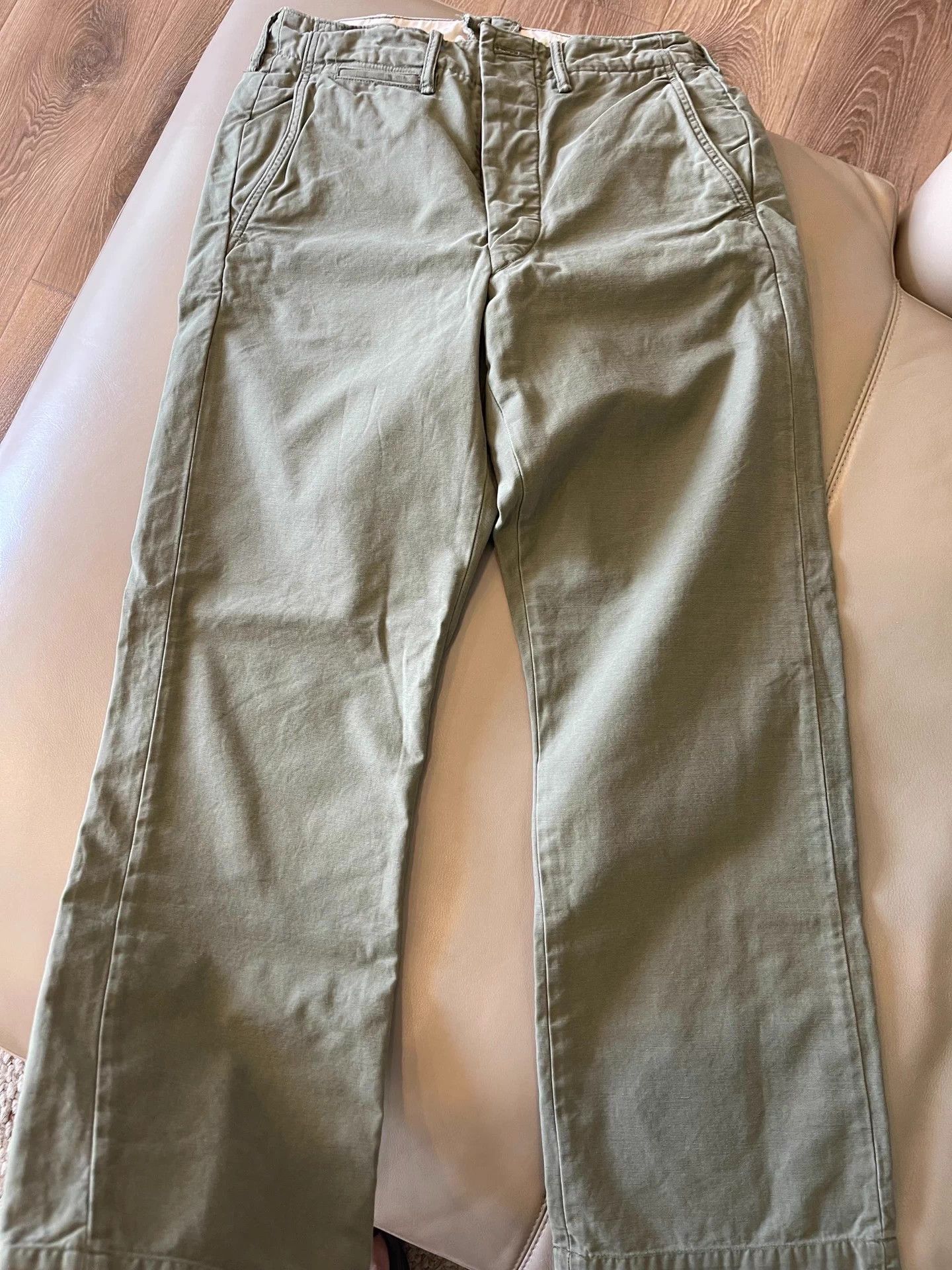RRL Ralph Lauren RRL Rare Military Officer Pants Olive Drab 28/30 New Size US 28 / EU 44 - 1 Thumbnail