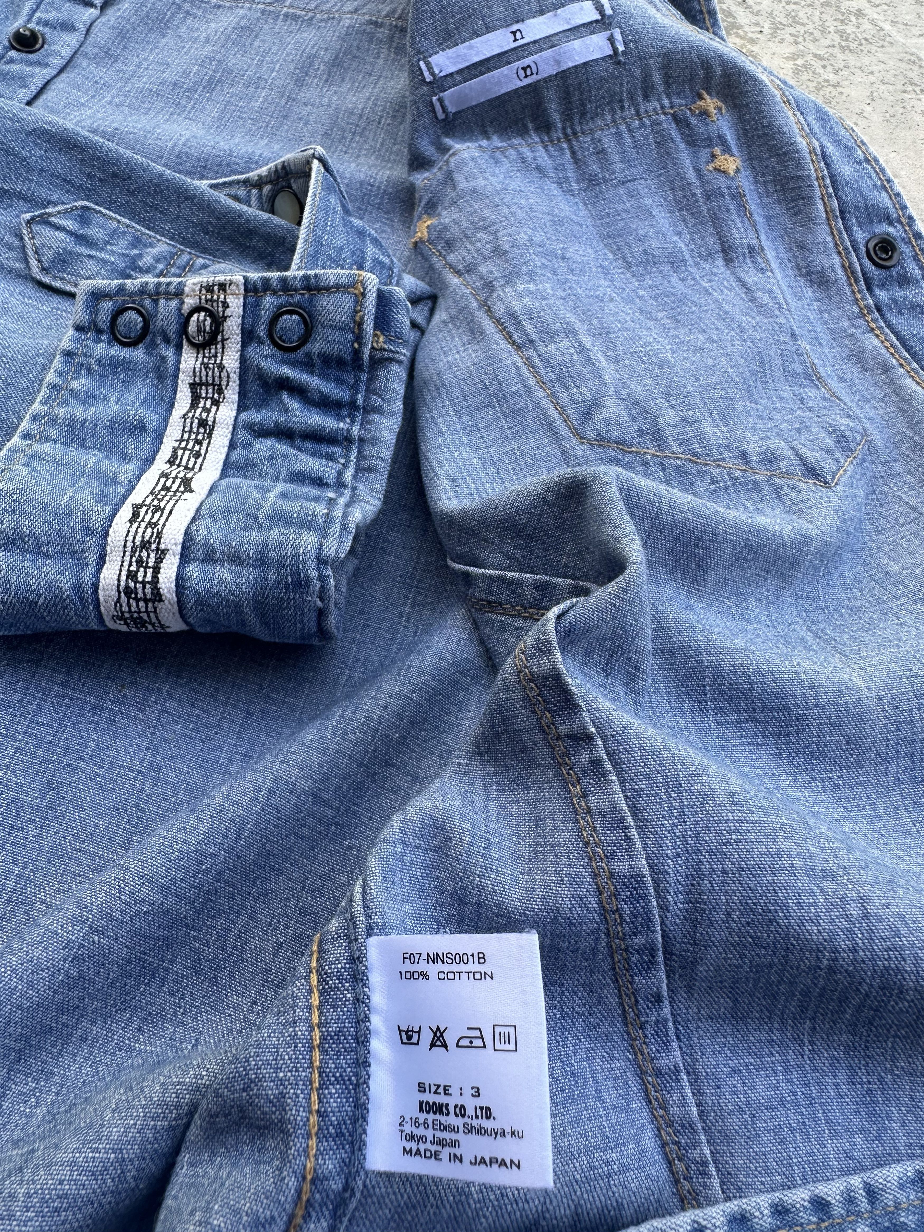 Number (N)ine Takahiromiyashita The Soloist Number Nine Denim Snap Button Size US L / EU 52-54 / 3 - 11 Thumbnail