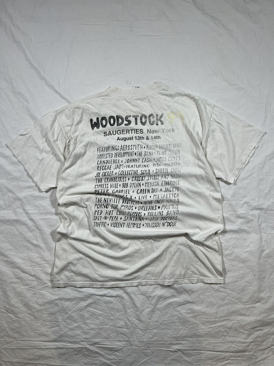 Band Tees Vintage 1994 Woodstock Red Hot Chilli Peppers Band Tee Size US XL / EU 56 / 4 - 6 Thumbnail