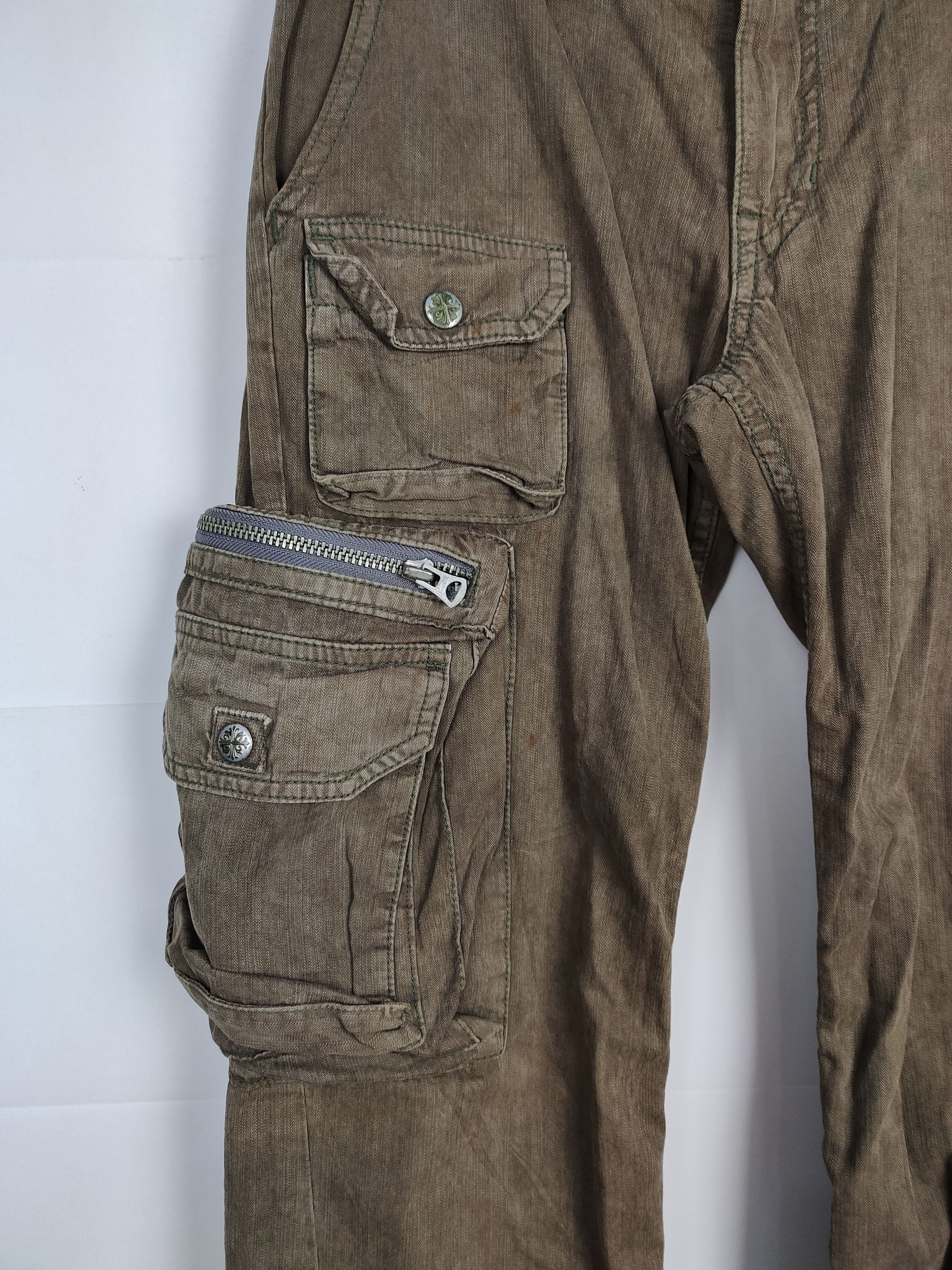 Beauty Beast × If Six Was Nine × Japanese Brand 💥Flare💥Vintage 90s Surplus Nippon Tactical Bondage Cargo Size US 29 - 3 Thumbnail