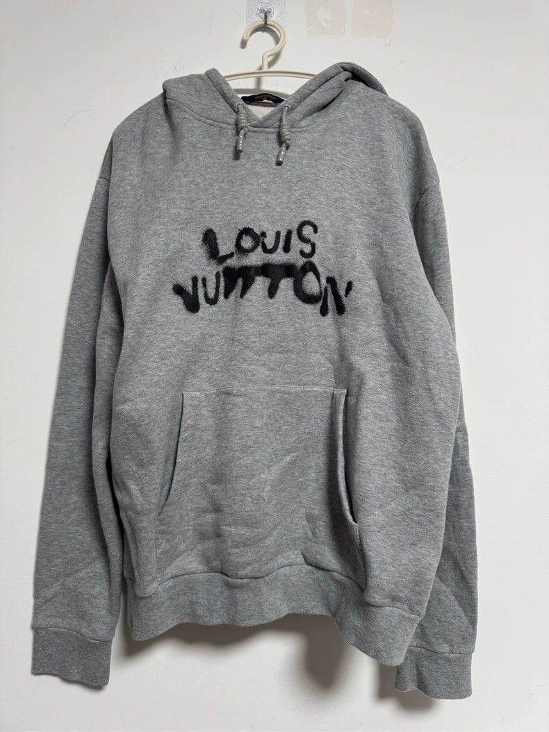 Louis Vuitton Louis Vuitton Gray Hoodie with Unique Design - dmc Size US XL / EU 56 / 4 - 1 Thumbnail