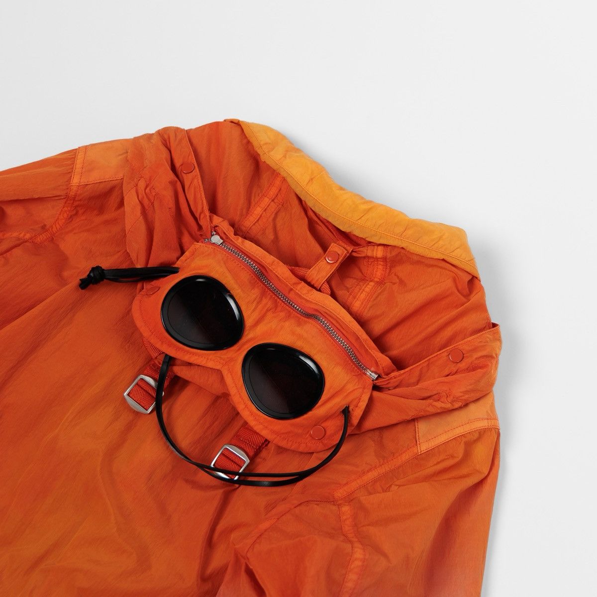 C.P. Company CP Company Goggle Jacket Mens Rare Nylon Orange Hooded Lens Size US M / EU 48-50 / 2 - 6 Thumbnail