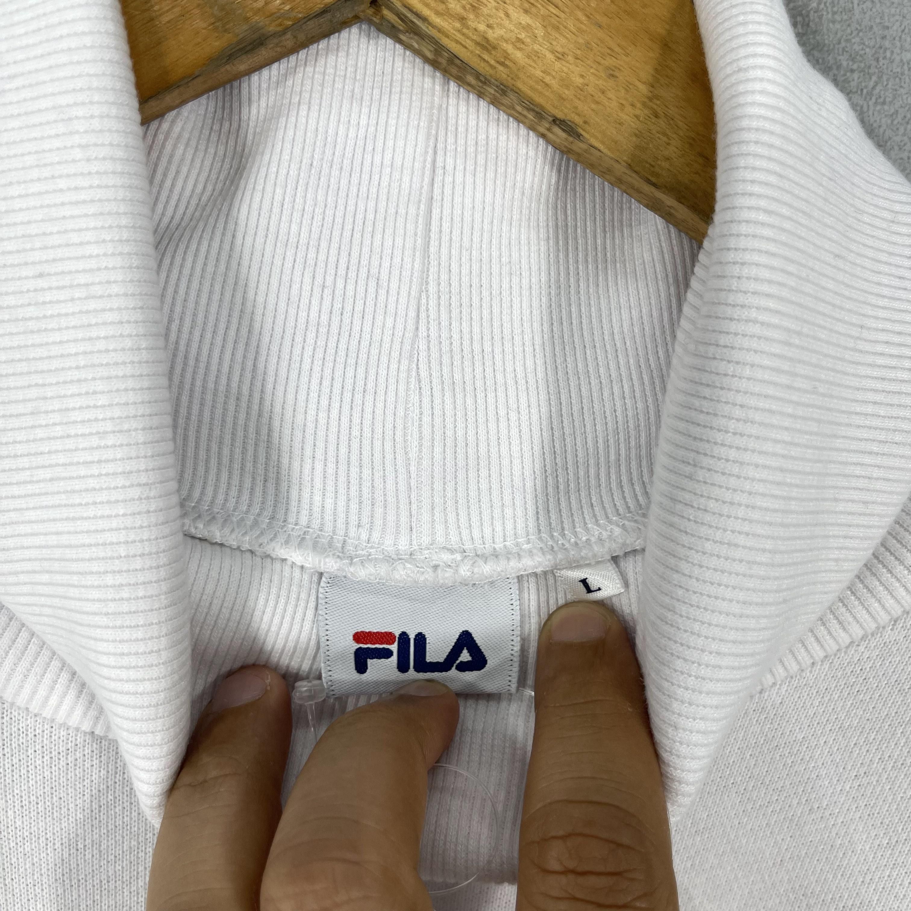 Fila Vintage FILA Big Logo Spellout High Neck Pullover Sweater Size US L / EU 52-54 / 3 - 5 Thumbnail