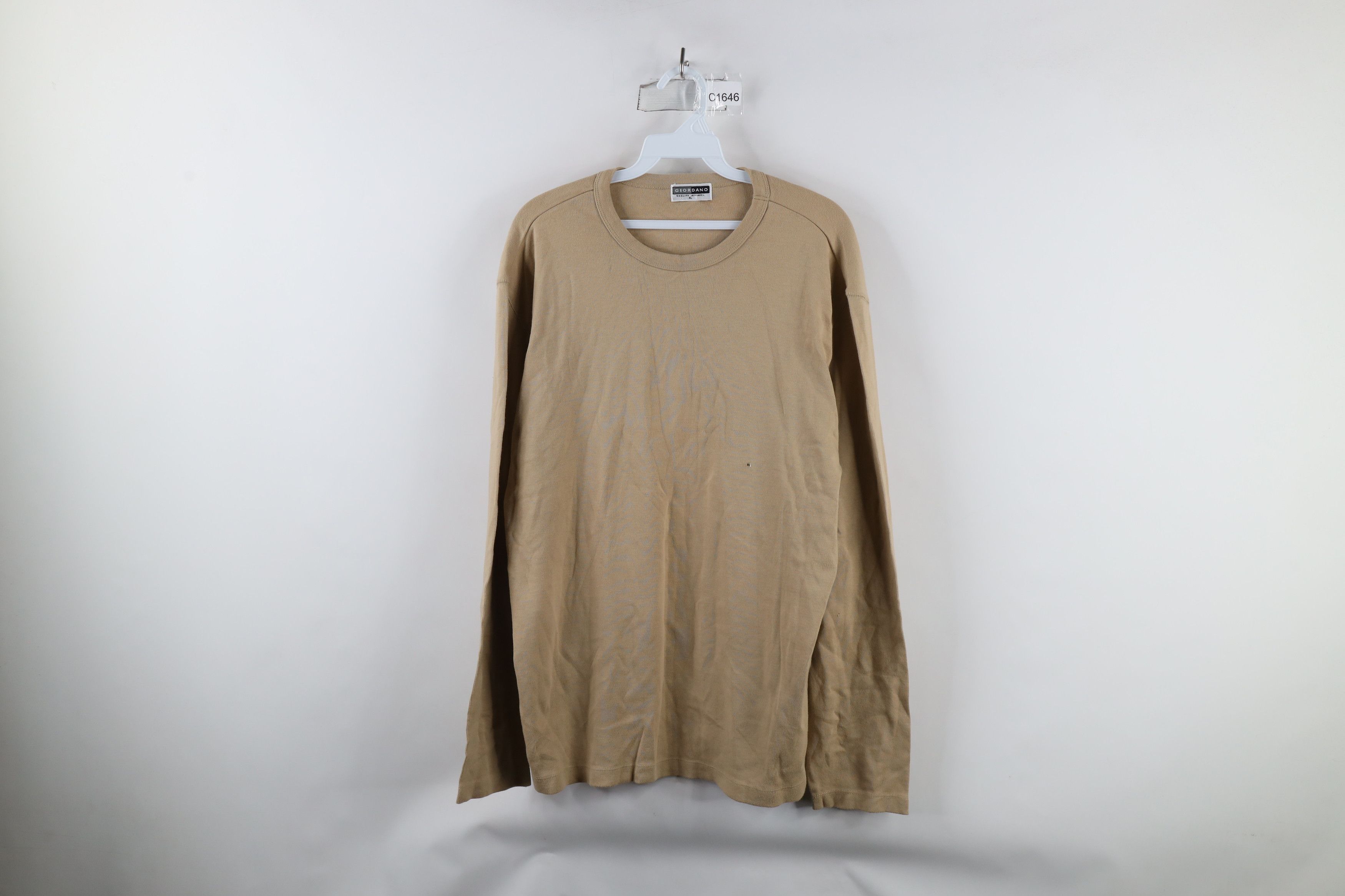 Vintage Deadstock Vintage 90s Streetwear Knit Long Sleeve T-Shirt Size US XL / EU 56 / 4 - 1 Thumbnail