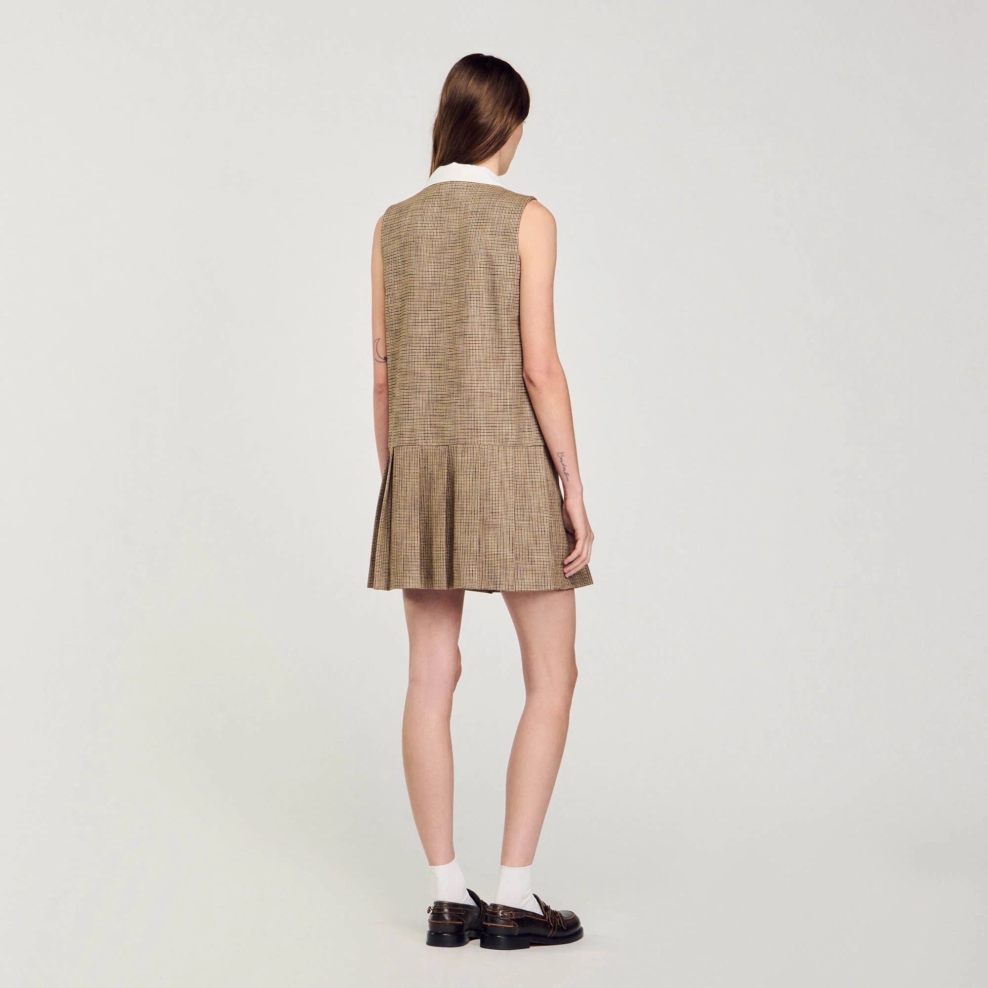 Sandro Short micro houndstooth dress Size XS / US 0-2 / IT 36-38 - 6 Thumbnail