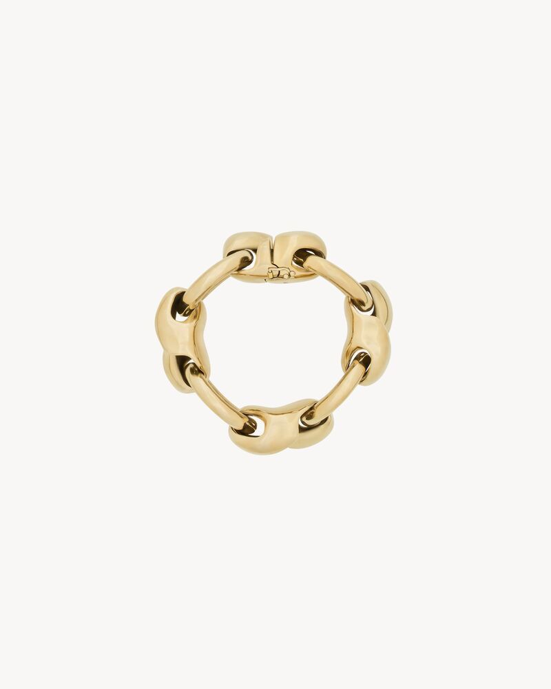 Saint Laurent Paris o1s1wg110126 805346 Size: OS / Shell Chain Bracelet Metal Size ONE SIZE - 2 Thumbnail