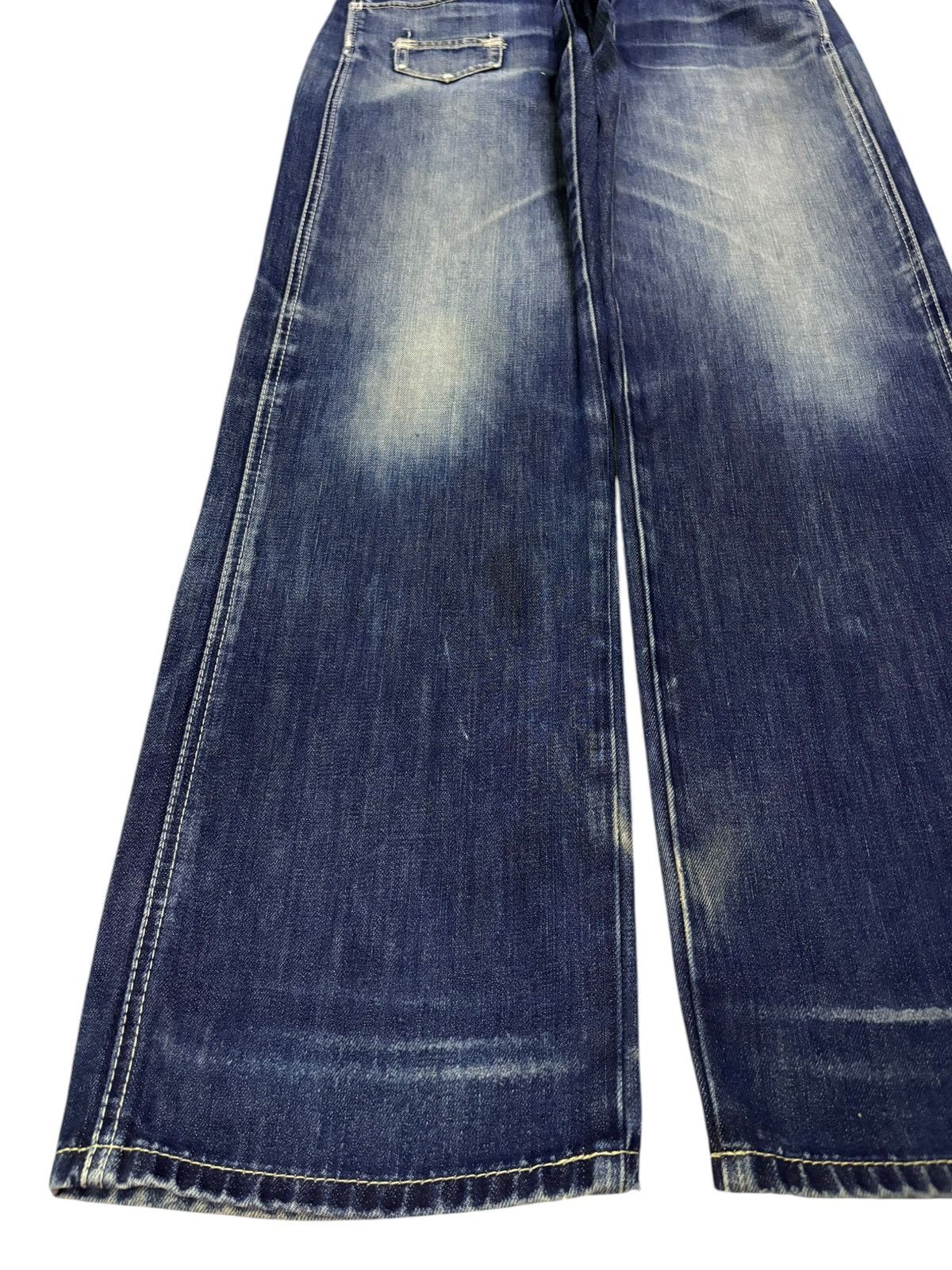 LVC × Levi's × Levi's Vintage Clothing Vintage 90s Levis 503 Mud Distressed Ripped Loose Baggy Jean Size US 33 - 6 Thumbnail